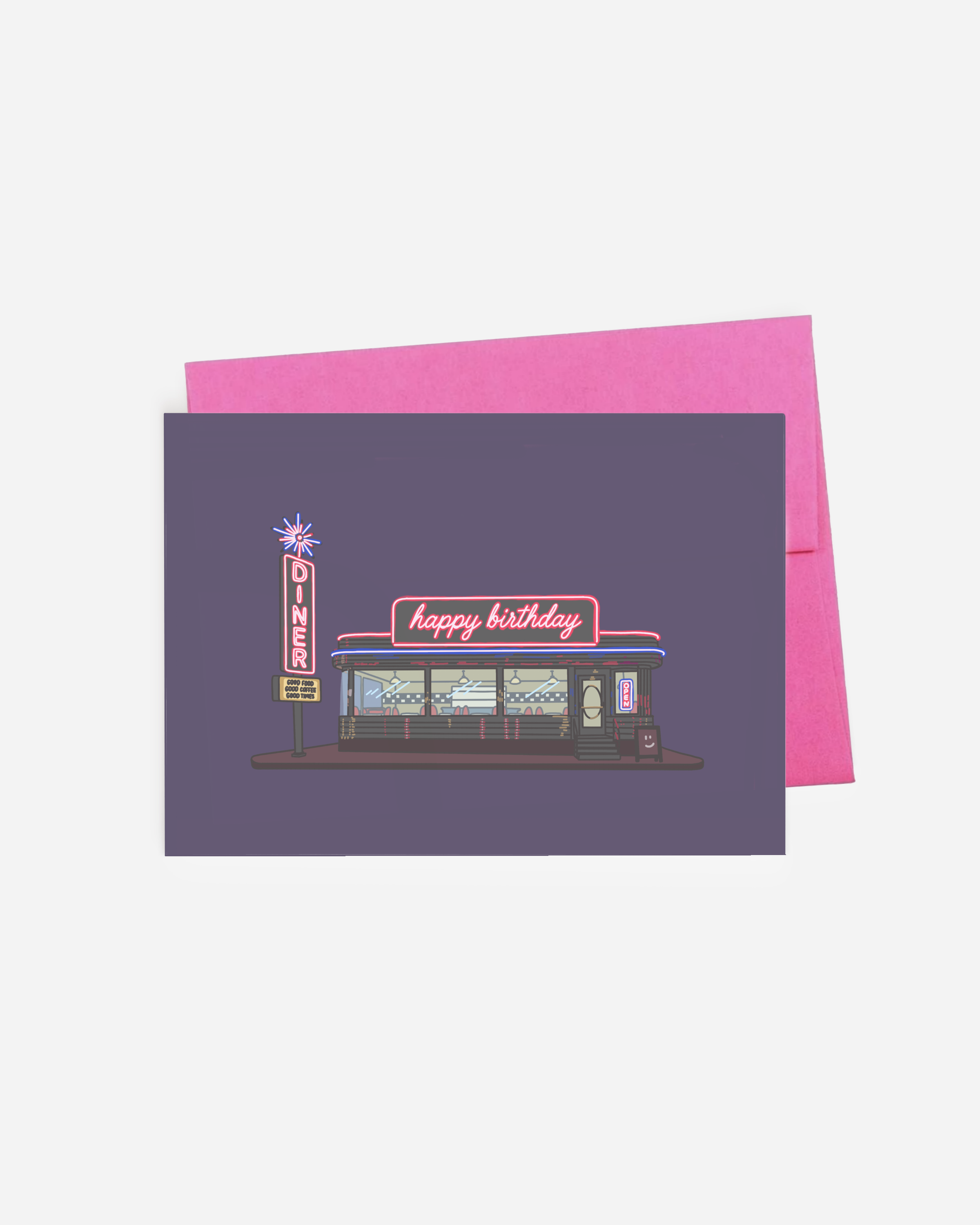 Happy Birthday Diner Card