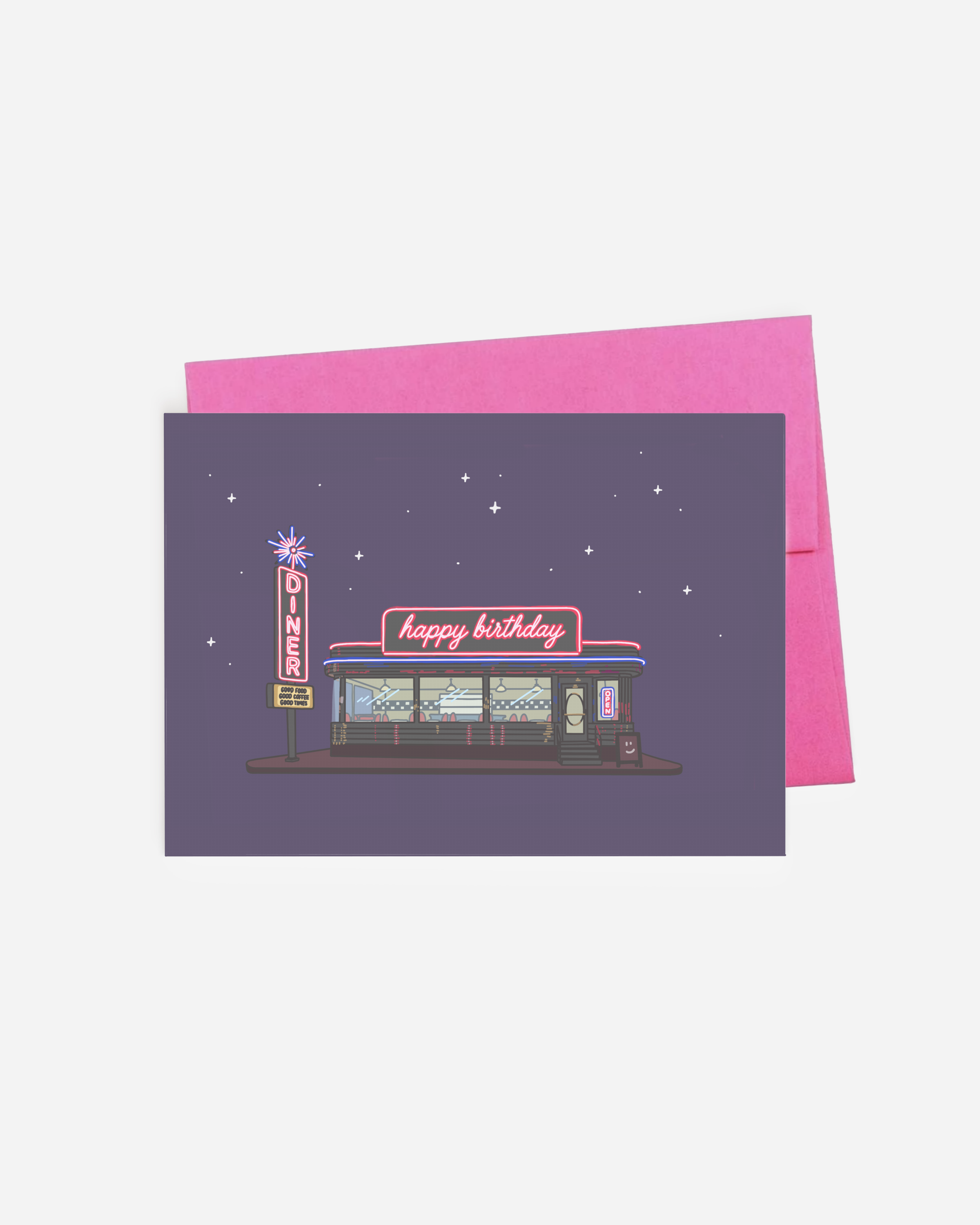 Happy Birthday Star Diner Card
