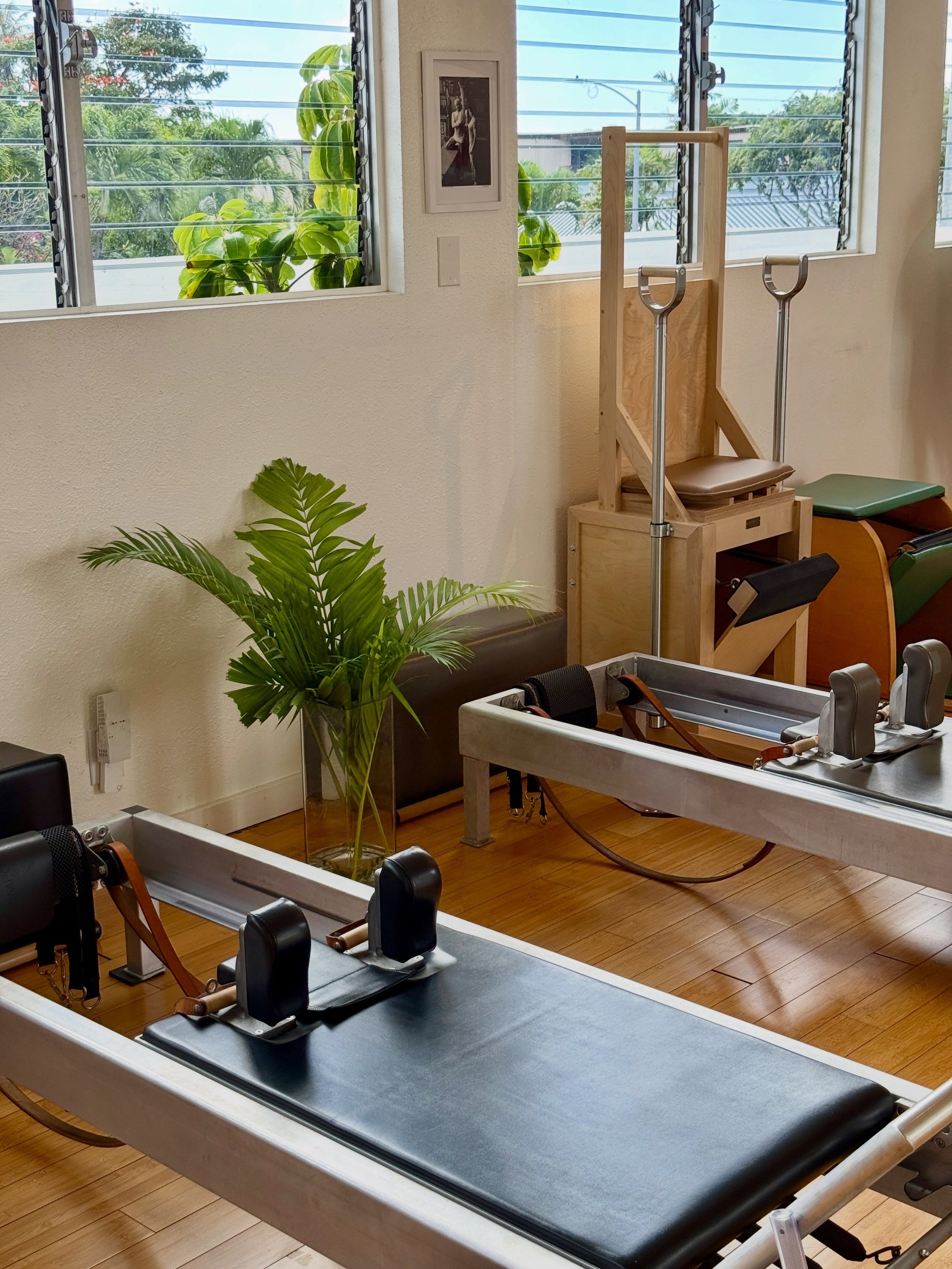 Our little slice of Pilates heaven we call home 🌴#pilates #pilatesstudio #hawaiipilates #oahu #classicalpilates