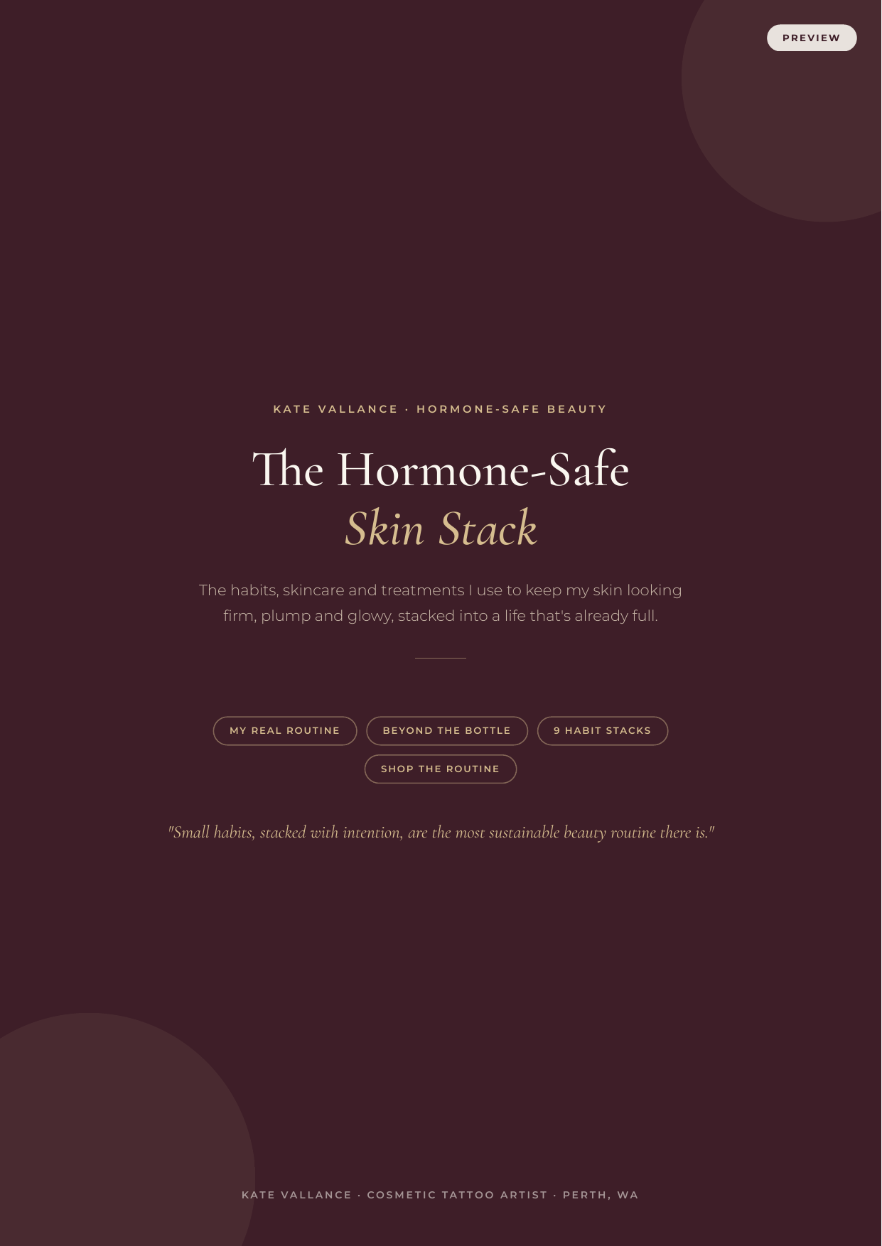 The Hormone-Safe Skin Stack