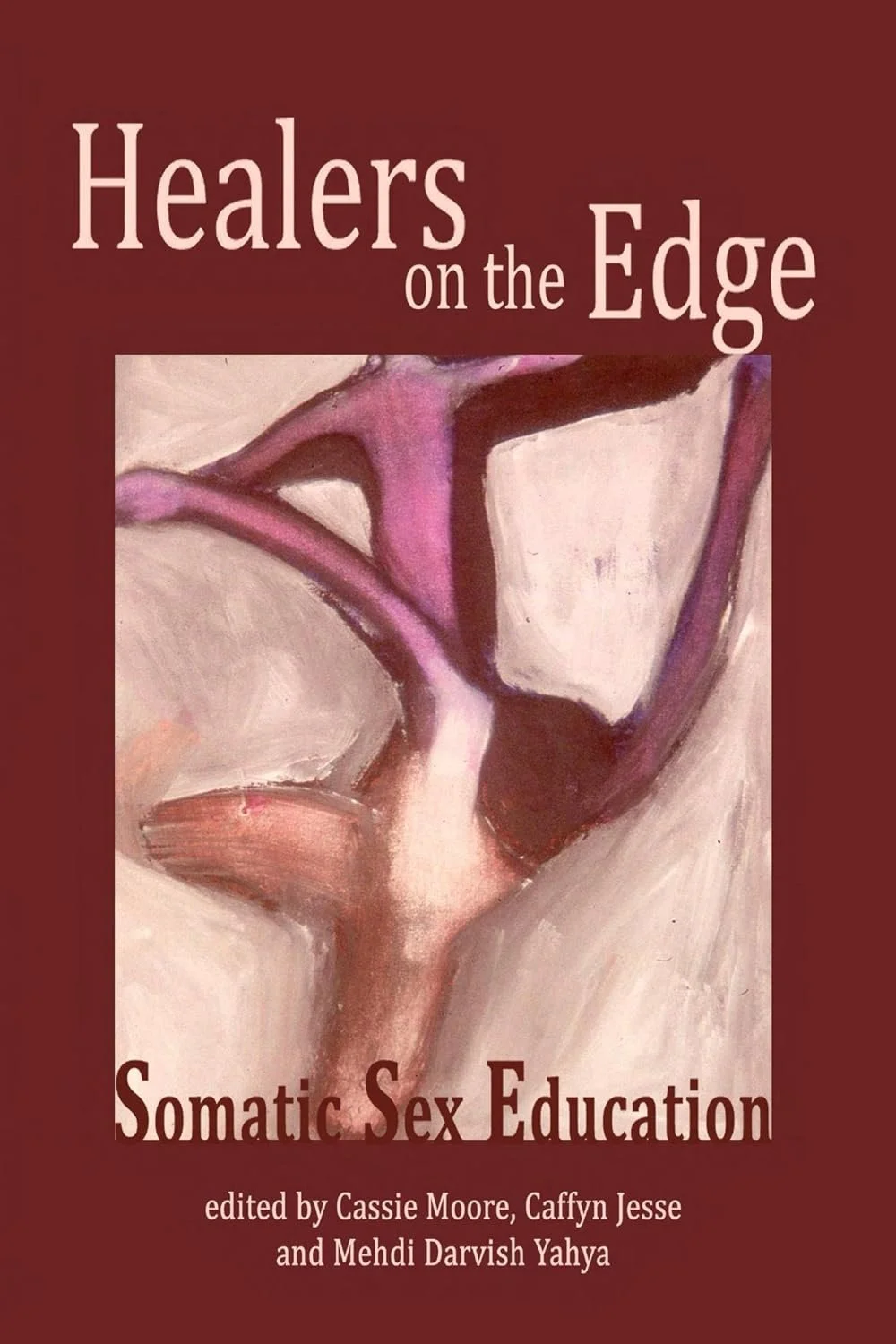 Book cover titled 'Healers on the Edge: Somatic Sex Education' .
