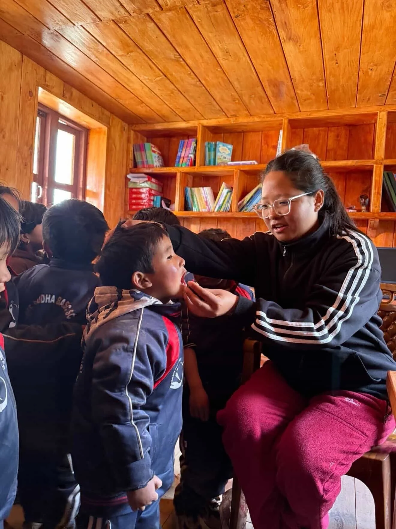 Our nurse Sujata caring for Compassion Education students. Part of a deworming and nutritional support program.
 
Thank you @sujata.thokar ❤️🏔️🙏