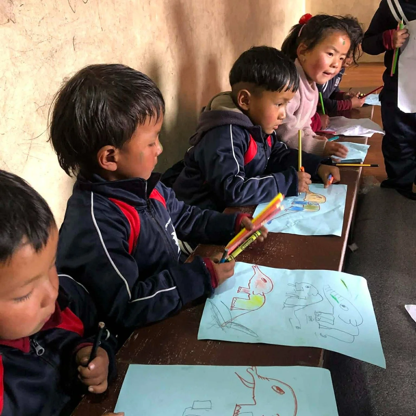 School is back in session! Thanks to teacher Thupten for these photos of our Kindergarten students.

Teachers Thupten and Samita are helping young children in Tsum with early education (plus having fun together!)

Photos: Thupten Phuntsok