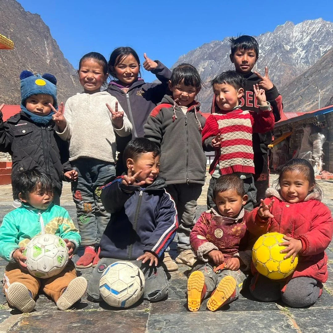 Tashi Delek! This is a local greeting in Tsum, Nepal. 

Recent photos of our students having some fun in the sunny courtyard.