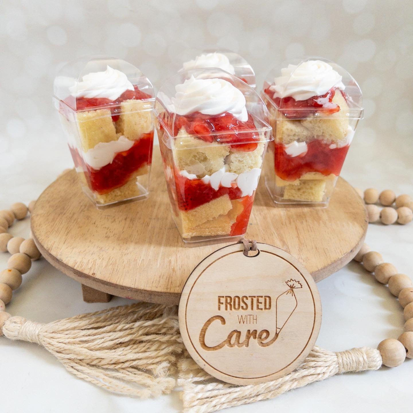 Mother’s Day is coming soon, and these strawberry cream trifles will be on the menu! Stay tuned… π