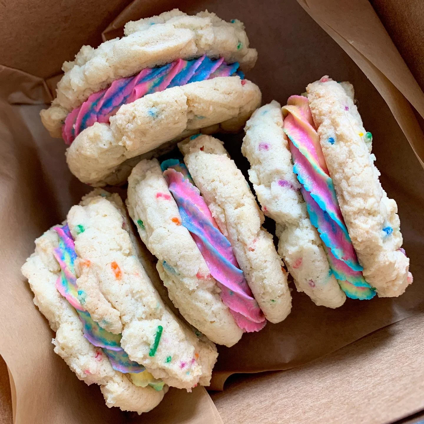 Rainbow Sugar Sandwich Cookies *Top 9 Free Option*