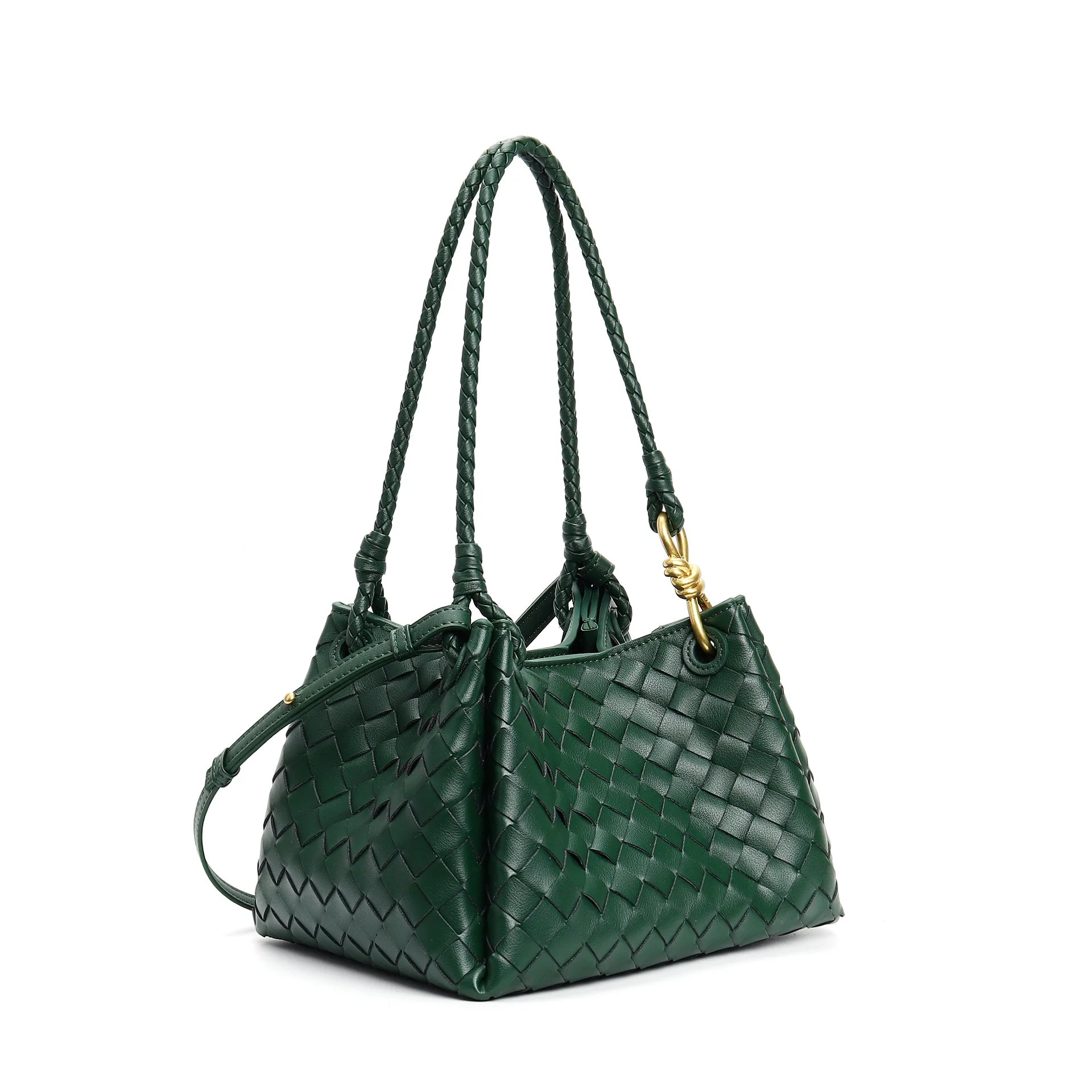 The Soho Two-Layer Cowhide Leather Weave - Dark Green**(PRE-ORDER ONLY)