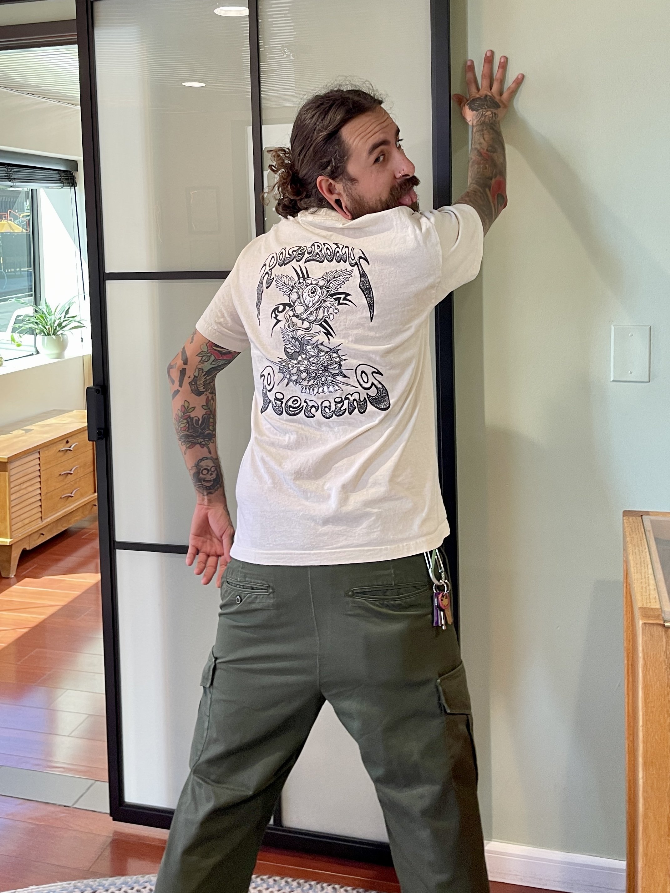 Rose Body Piercing Shop Shirts Double Sided