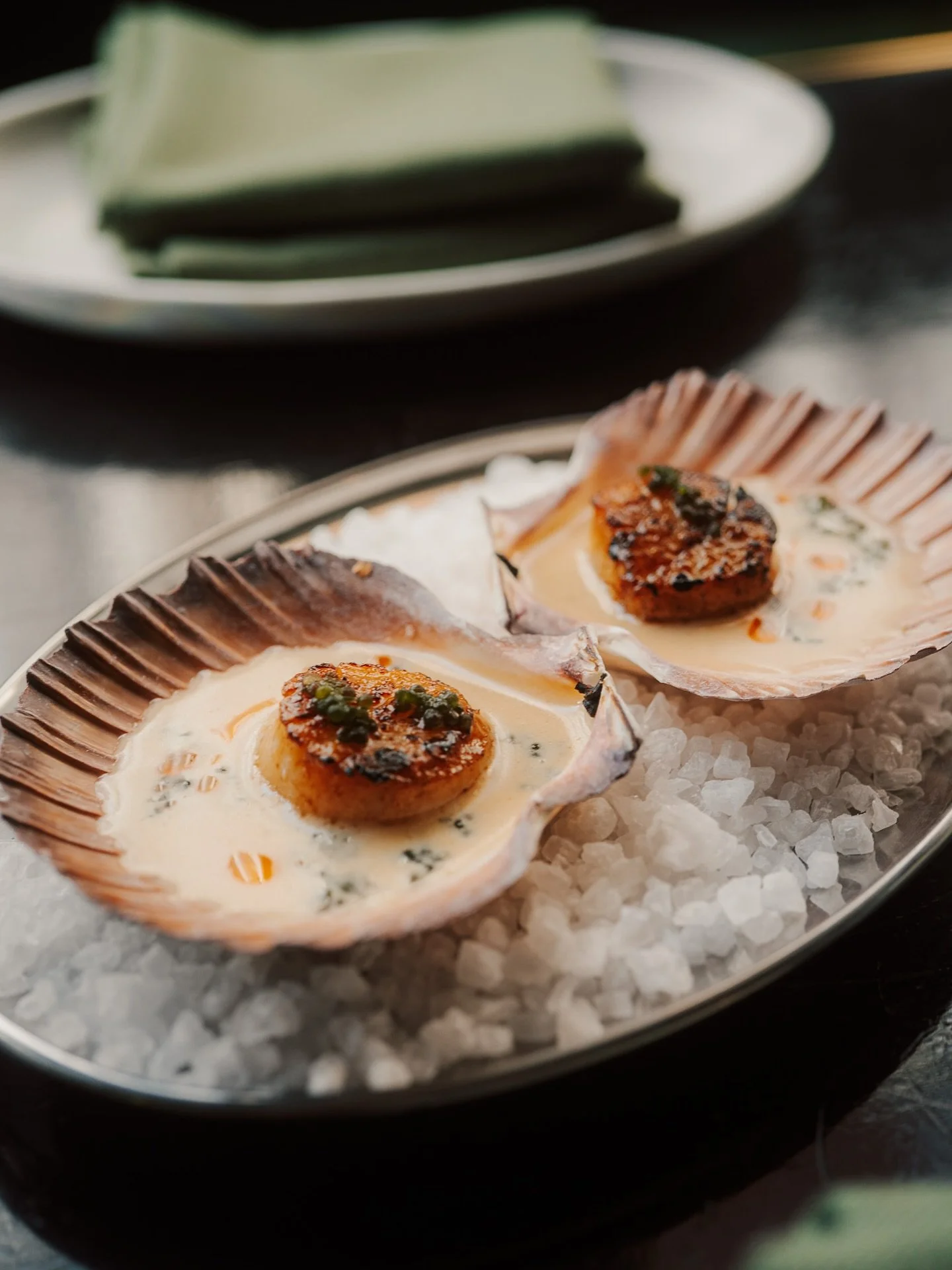 A crowd-pleaser at Corella &mdash; Seared scallop, prawn beurre blanc, sea grapes, prawn oil. 

See you this week. Reserve a table now.