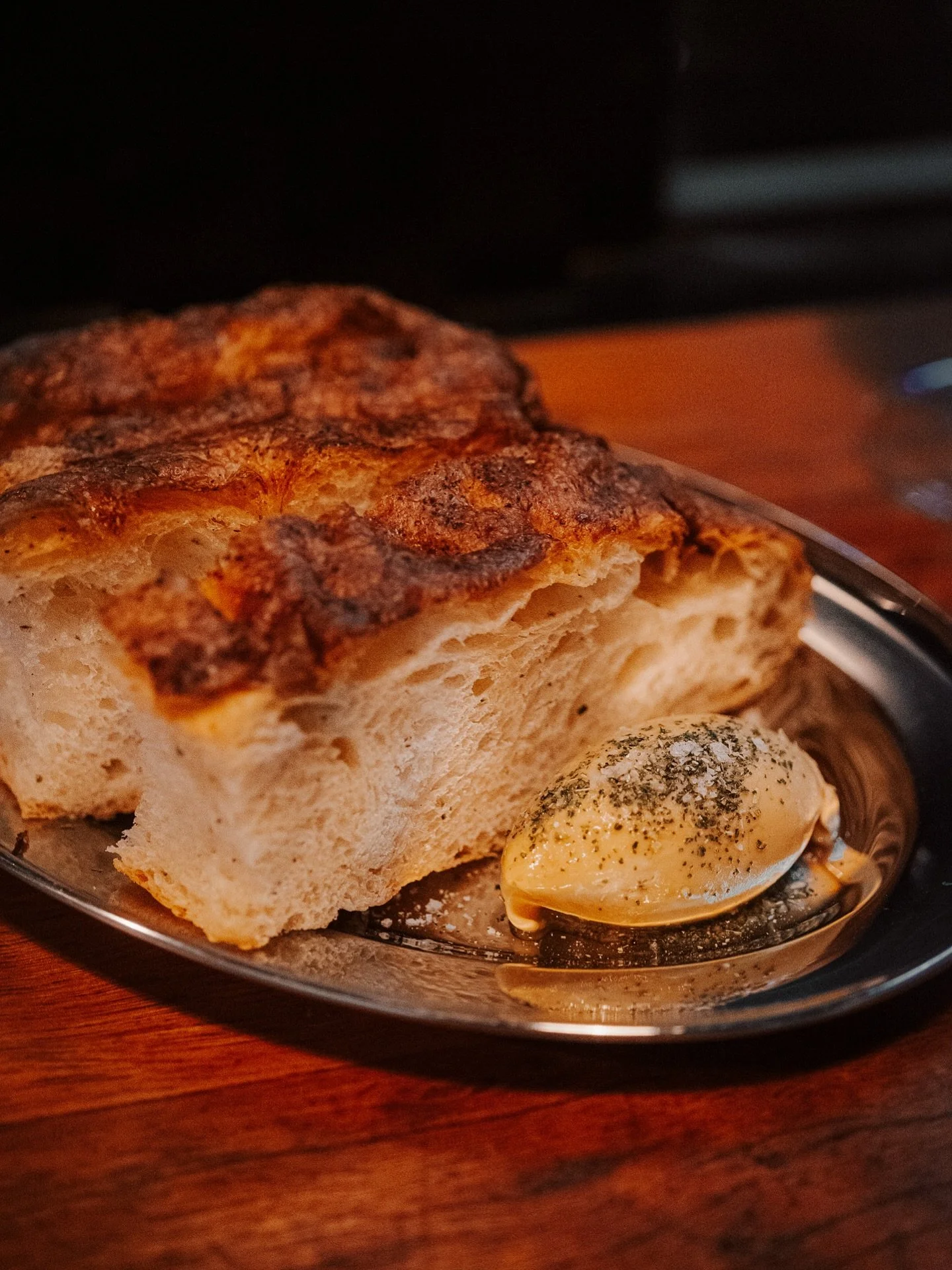 An underrated favourite. House focaccia, saltbush, buttermite.
