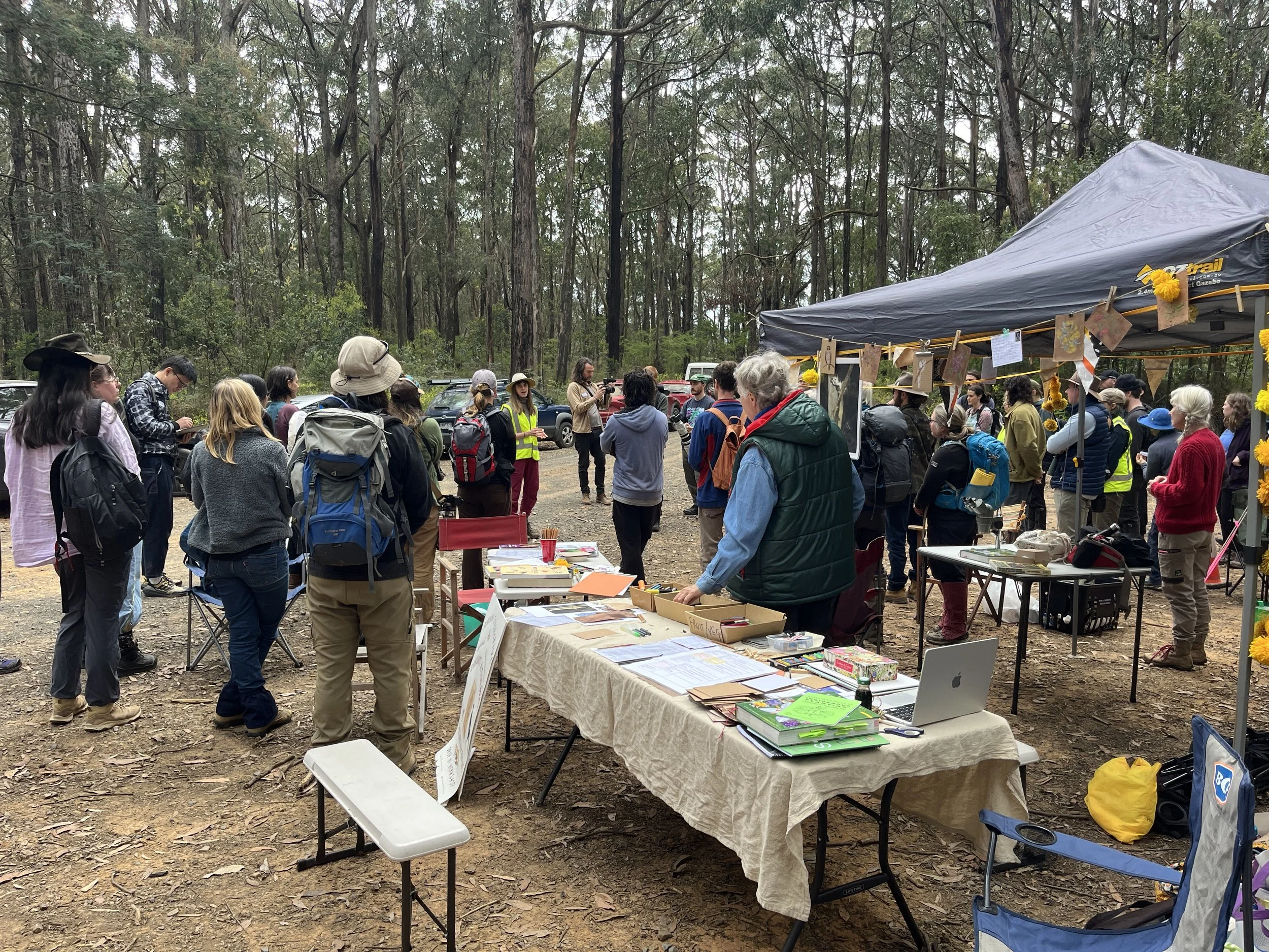 Speakers address crowd at Bioblitz