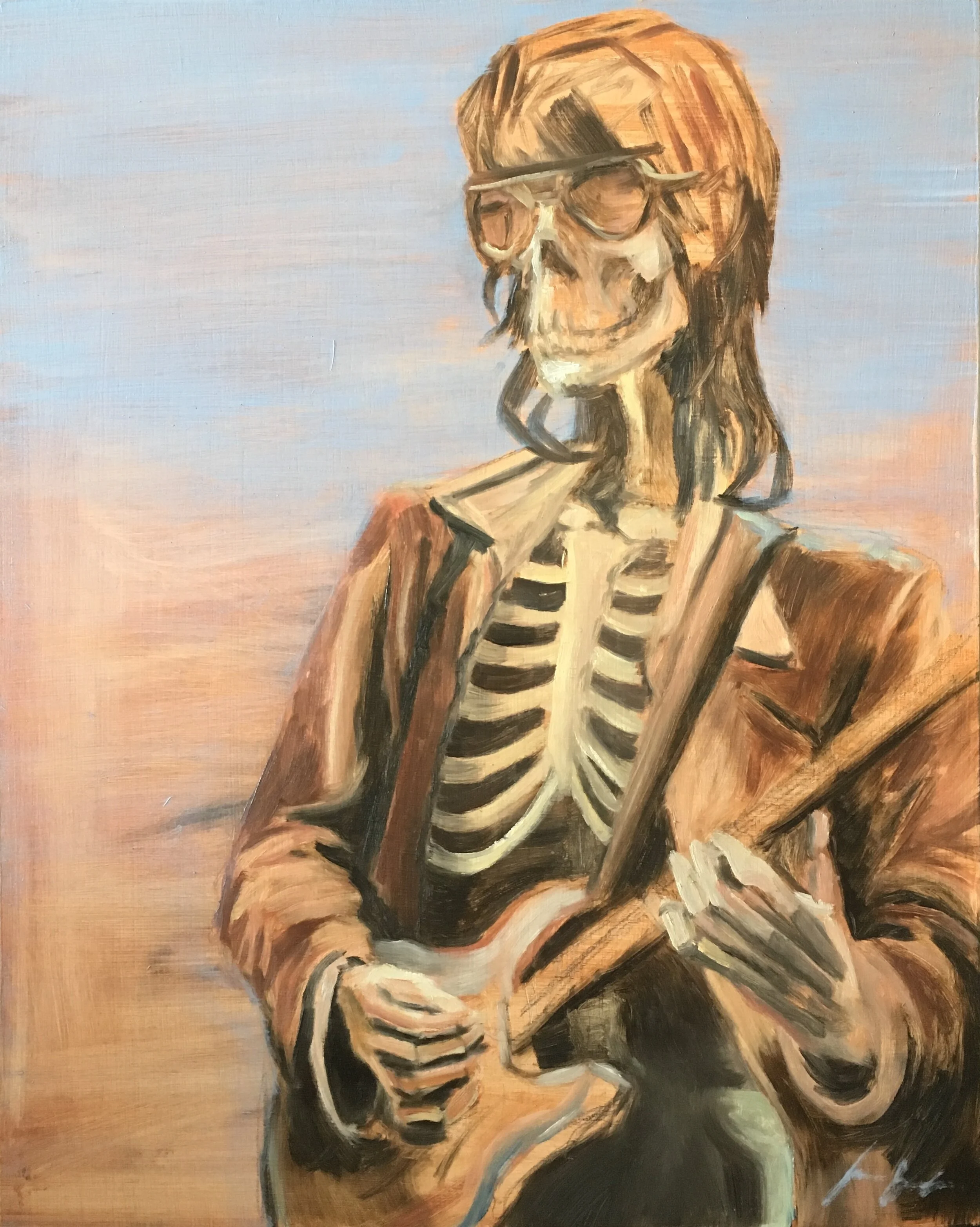 "Keith Richards" 
Oil paint on wood panel
18 x 24 in.