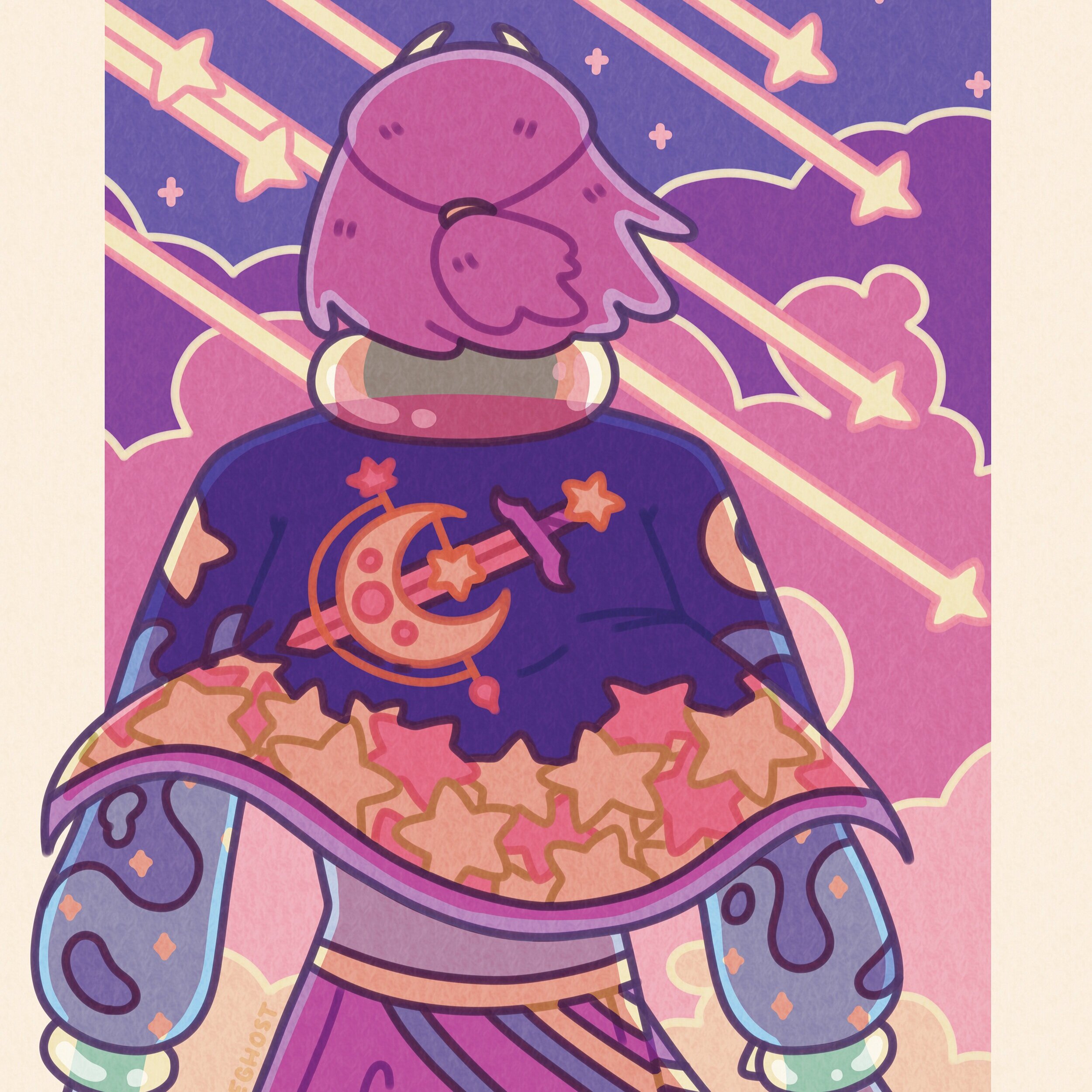 Space Demon 4x6 Postcard Print