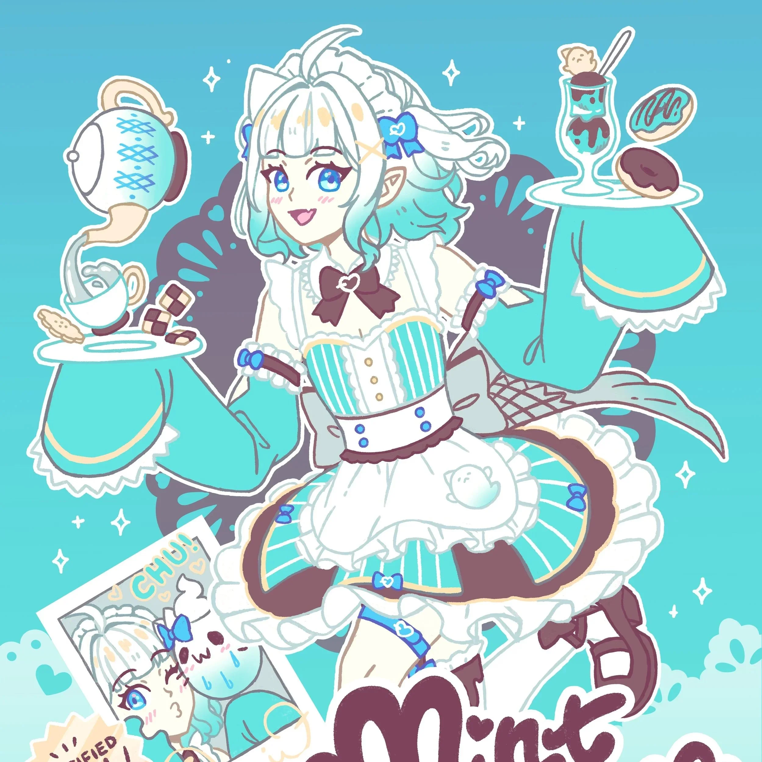 Go go, Minto! 4x6 Print