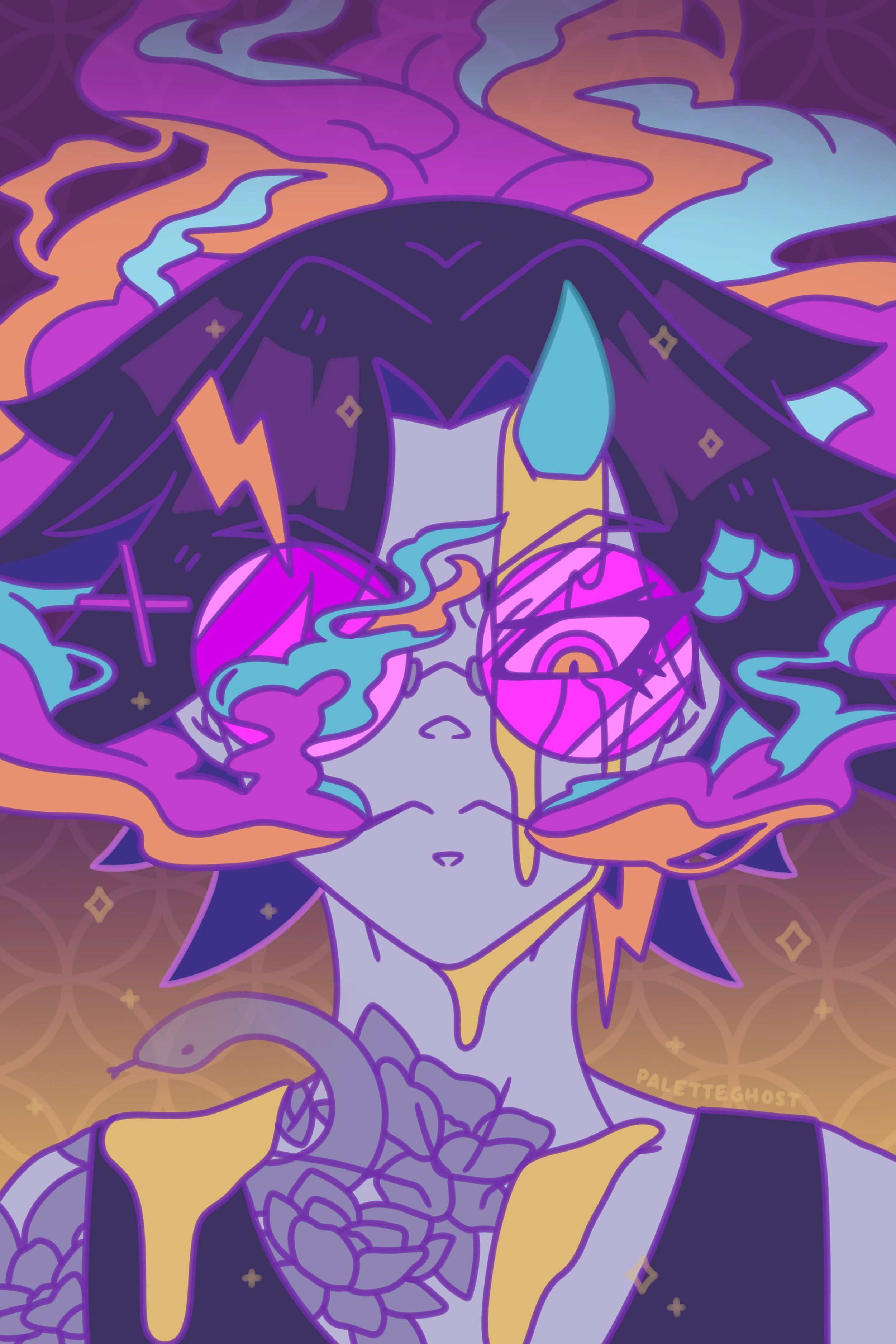 Smoke Demon 4x6 Postcard Print