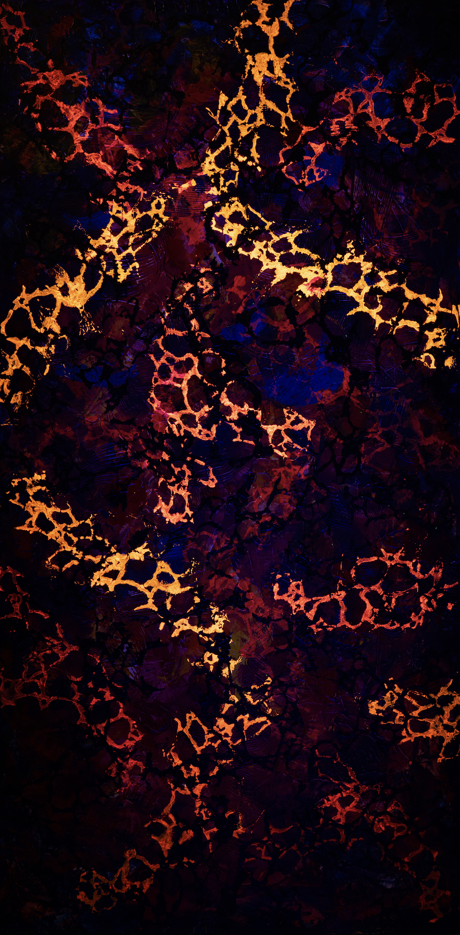Denial (seen in UV light) - 48" x 24" x 1"