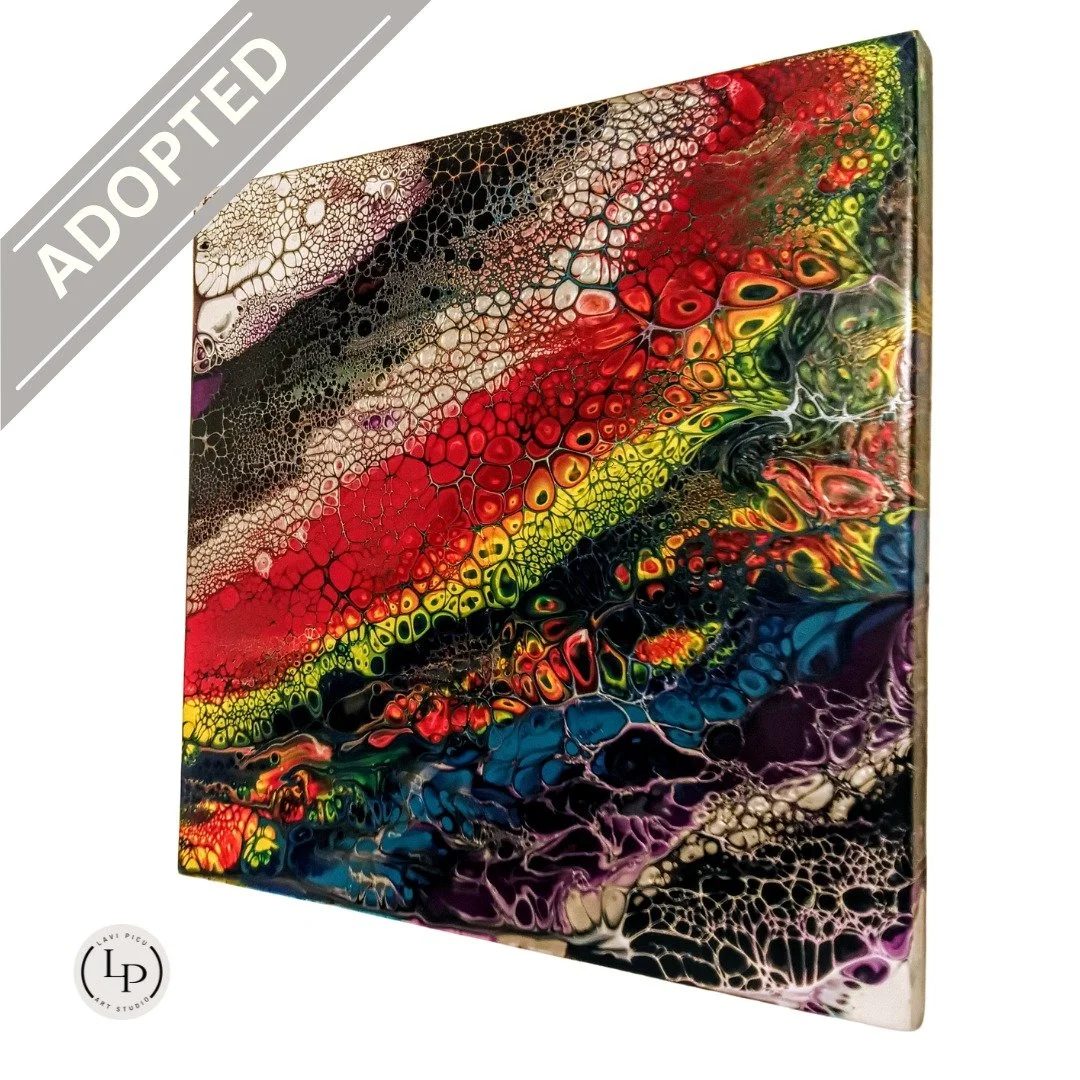 "Cry Me A Rainbow" , an older fluid artwork, has been officially adopted! ;0)
Congratulations to the new owner!
"Cry Me A River"
12" x 12"
Mixed media
#abstractart #modernart #artistlife #walldecor #artforyoursoul #so