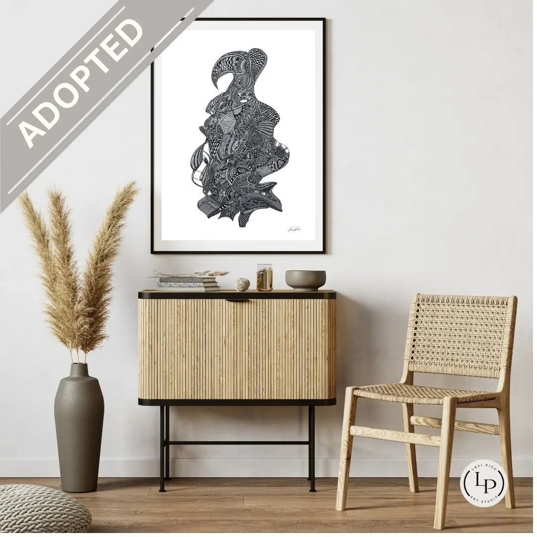 ✨ Excited to share that "Memory Loss" found a new home!!! ✨ Congratulations to the new owner and thank you for being part of my art journey! ❤️
#soldart #inkonpaperdrawing #inkdrawing #lymeart #artengagé #ste-adele #lavipicu