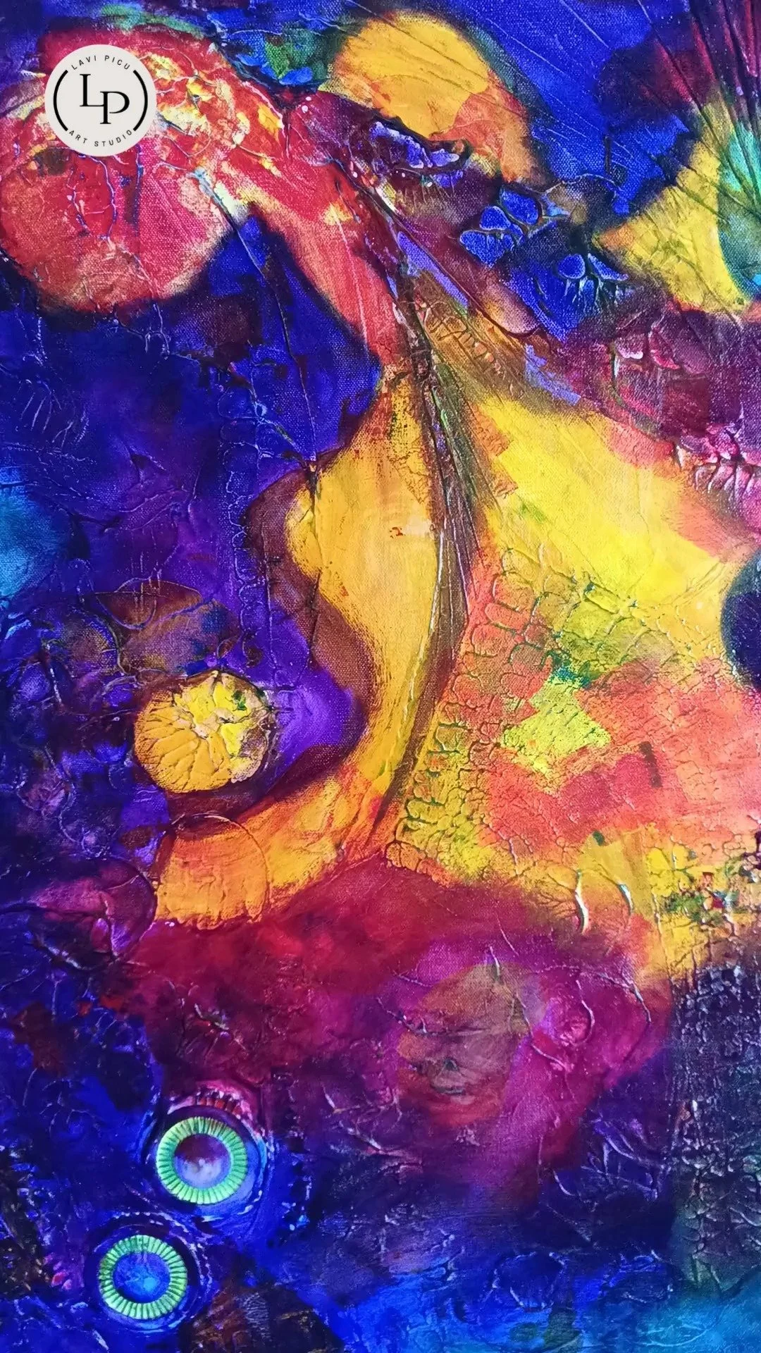 🎥✨ Details of “Floating” ✨🎥
Every layer, every texture whispers the invisible realities of living with Lupus and Lyme.
Part of my new series 3L, this 36" x 24" mixed media painting explores the surreal feeling of “float