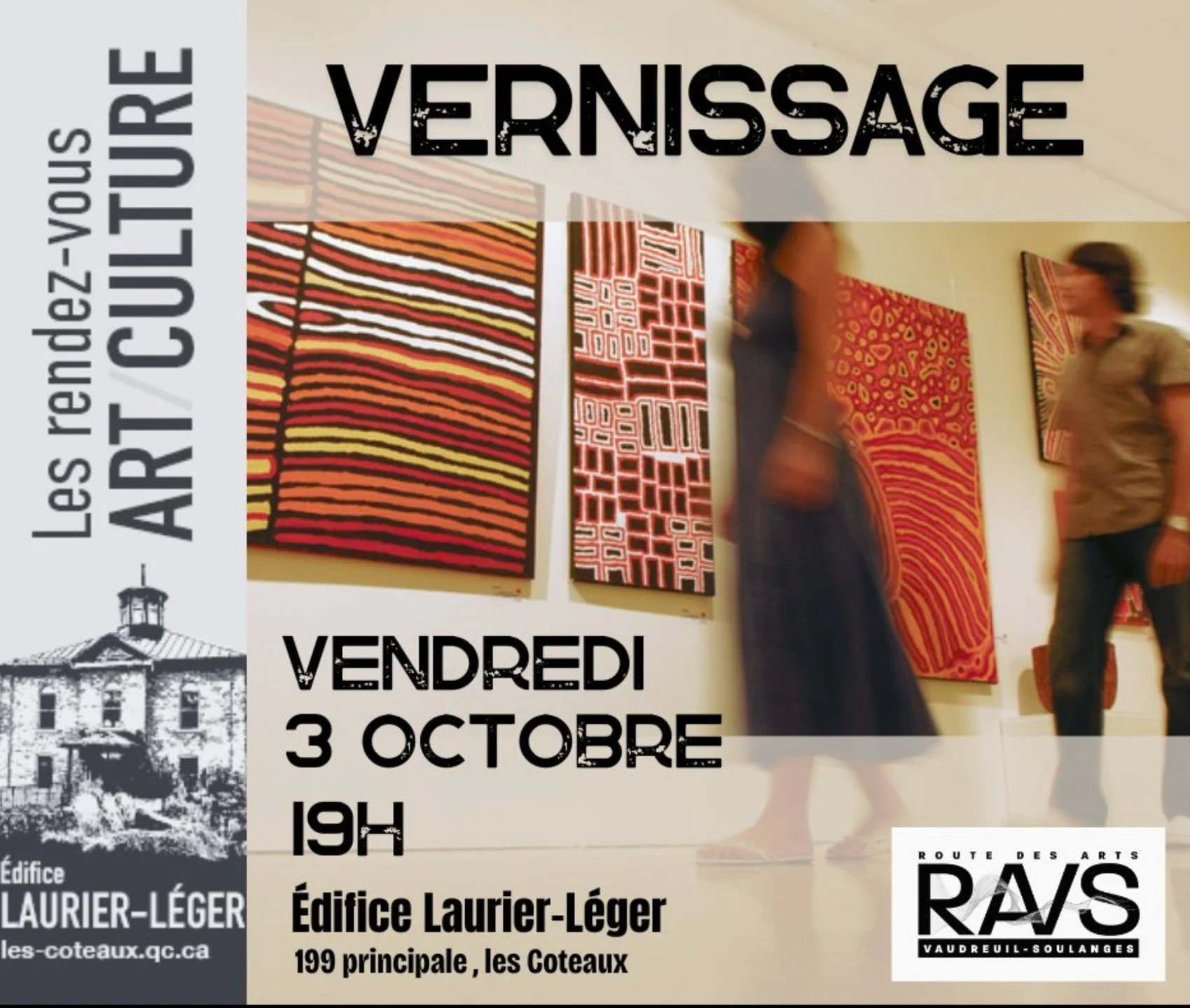 ✨ Exciting news! ✨
I’m honored to have two of my large artworks included in the 3rd Collective Exhibition of the Rendez-vous art/culture, presented by @routedesartsvs in partnership with the Municipality of Les Coteaux.
📅 October 3 – De