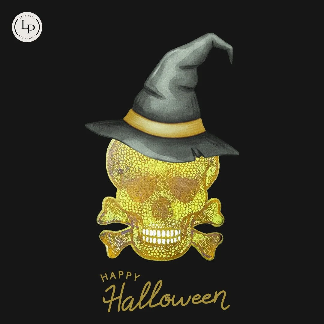 🎃✨ Happy Halloween, art lovers! ✨🎃
Tonight, imagination wears its most mysterious mask. To celebrate, I’m sharing two of my original artworks — reimagined with a digital twist. 👀
 Each piece transforms under a new light, revealing hi