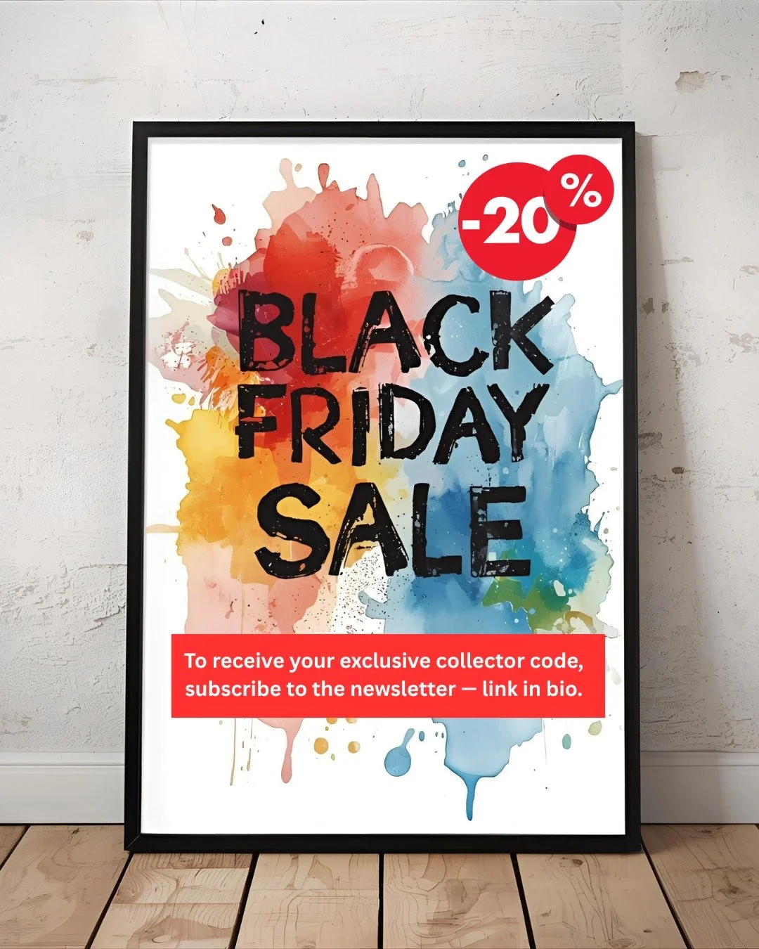 A rare moment.
An invitation to those who collect with intention.

This Black Friday, enjoy 20% off all artworks &mdash; valid until November 20th.
Each piece is part of an intimate exploration of invisible illness, where sensation, memory, and resil