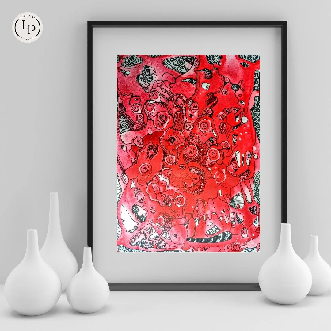 AMALGAME 
15" x 11" - Ink Wash on Strathmore Paper
An artwork shaped by fluidity, fracture, and continuous transformation.

&ldquo;AMALGAME&rdquo; draws its conceptual roots from the ever-changing physical landscape created by Borrelia burg