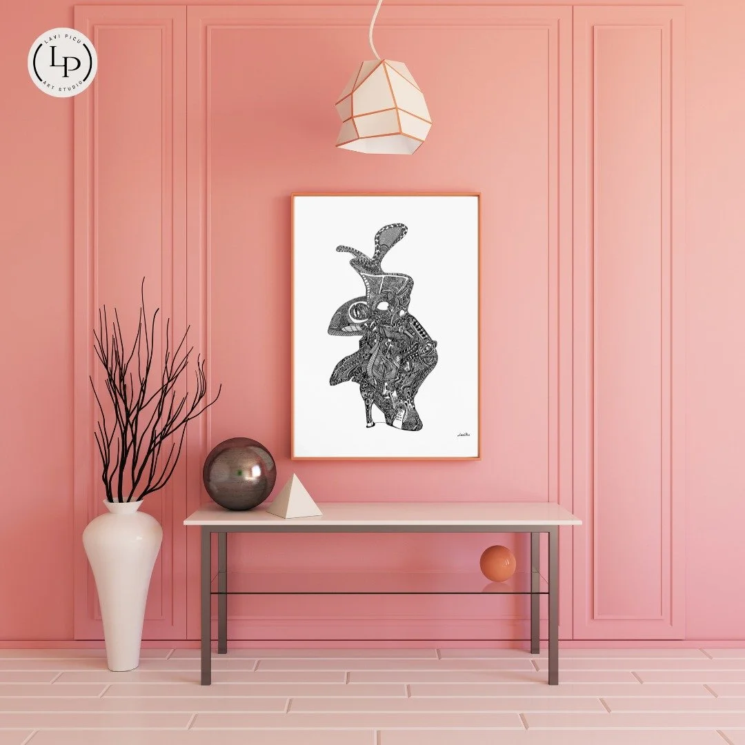 There are stories that live beneath the surface &mdash; tangled, luminous, impossible to tell in words alone.

&ldquo;Once Upon A Lymie&rdquo; gives that hidden story a visual language.

Rendered in intricate, flowing ink lines, this neurographic art