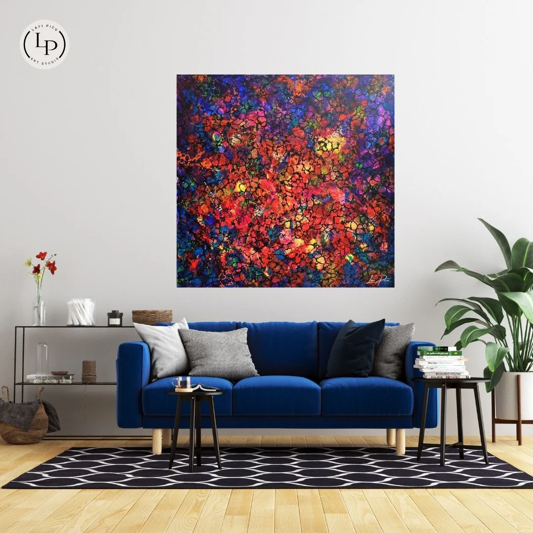 Resilience is a mixed-media work from the Lymed Up series, continuing the same UV-reactive visual language that explores the invisible, transformation, and inner survival.

Inspired by biological adaptation mechanisms observed at the cellular level, 