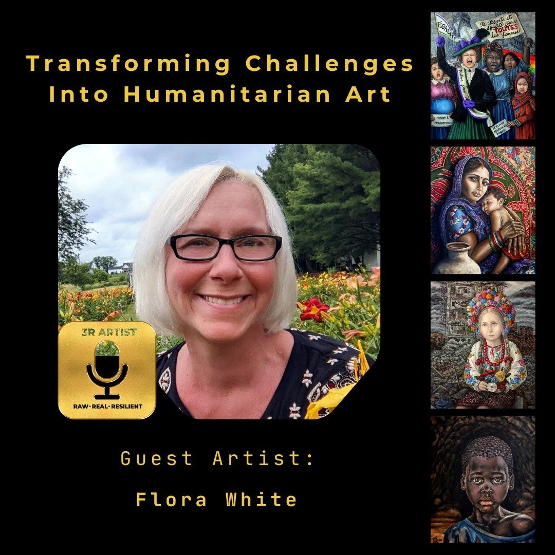 🎙️ New Episode Drop &mdash; Episode 3: Transforming Challenges Into Humanitarian Art

The latest episode of the 3R Artist Podcast is now live. In Episode 3, we sit down with humanitarian artist Flora White for an honest and moving conversation about