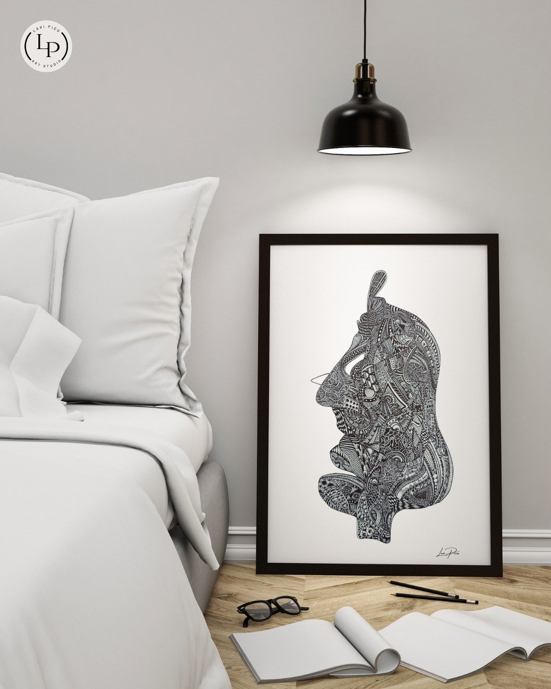 "Pain Is in the Brain" explores the complex relationship between mind and body, where pain, though felt in the flesh, is born and shaped within the brain. 

Inspired by neurological symptoms linked to Lyme and Lupus, this artwork transforms