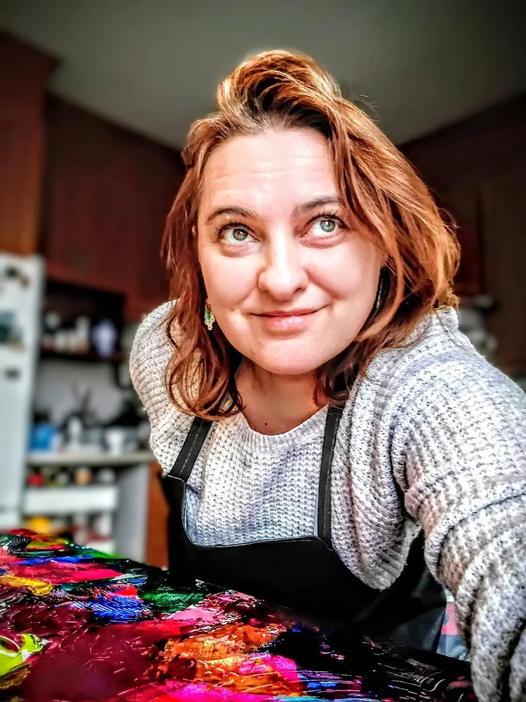 Studio sneak peek - Nothing beats the smell of fresh paint and the sound of a credit card pressed against a canvas! 

#artistlife🎨 #artistlifestyle #artstudıo #artinprocess #artfun