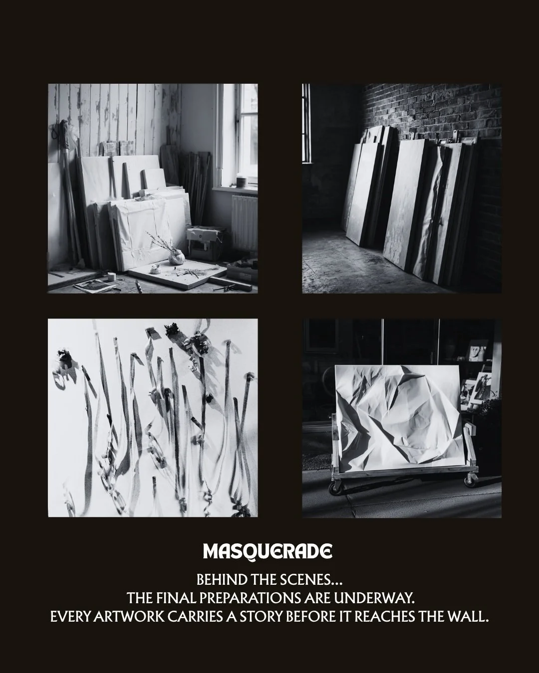 Behind the scenes, before the lights come on&hellip;

The last days before an exhibition are filled with quiet moments: preparing, packing, transporting, adjusting, wondering&hellip; and trusting that every piece will find its place.

Here is a small