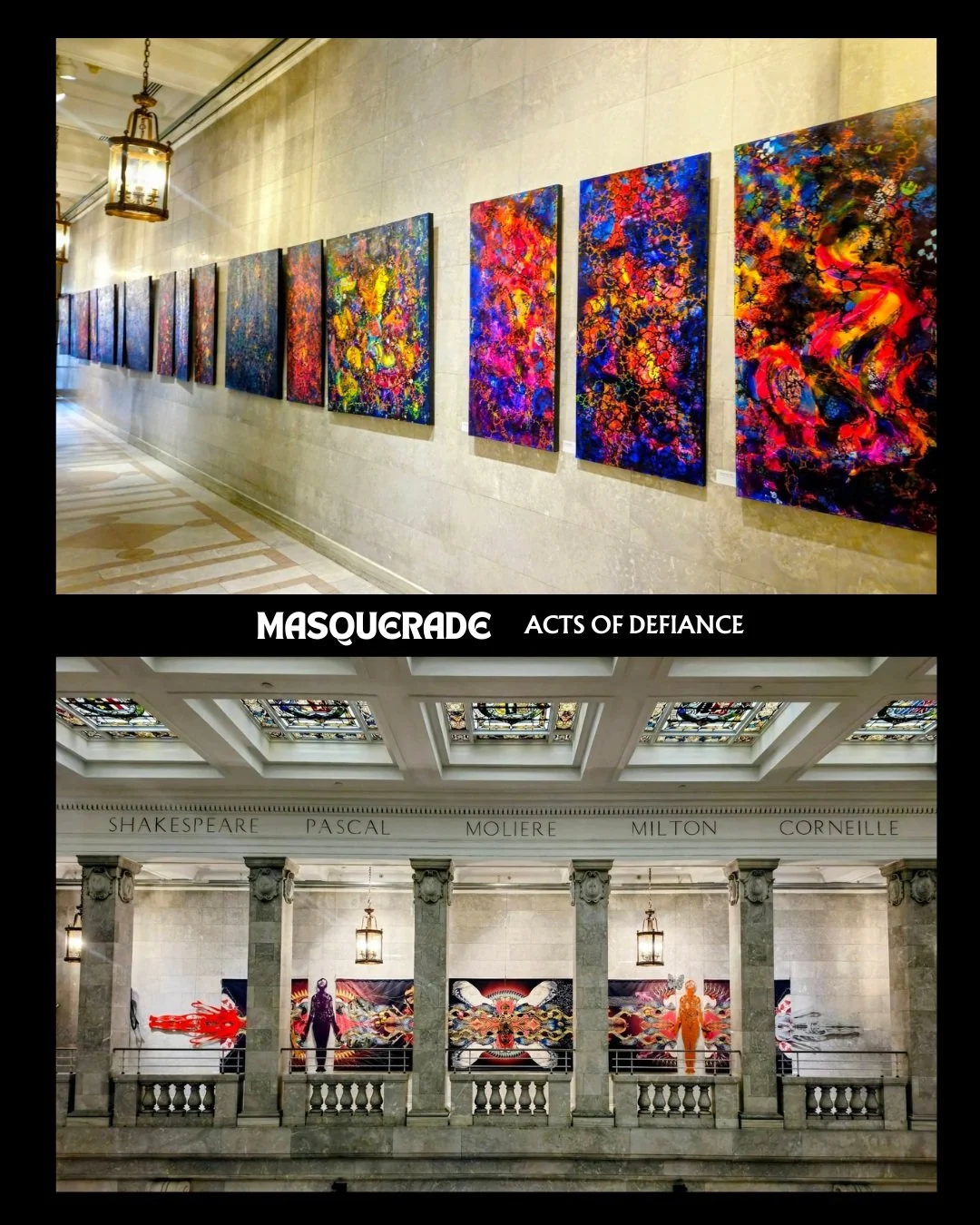 🎭 GUIDED VISITS - MASQUERADE: ACTS OF DEFIANCE

What changes when you stop looking at an artwork from the outside, and start looking through it?

Join me and @liliancuer for a guided visit of Masquerade: Acts of Defiance, our two-person exhibition e