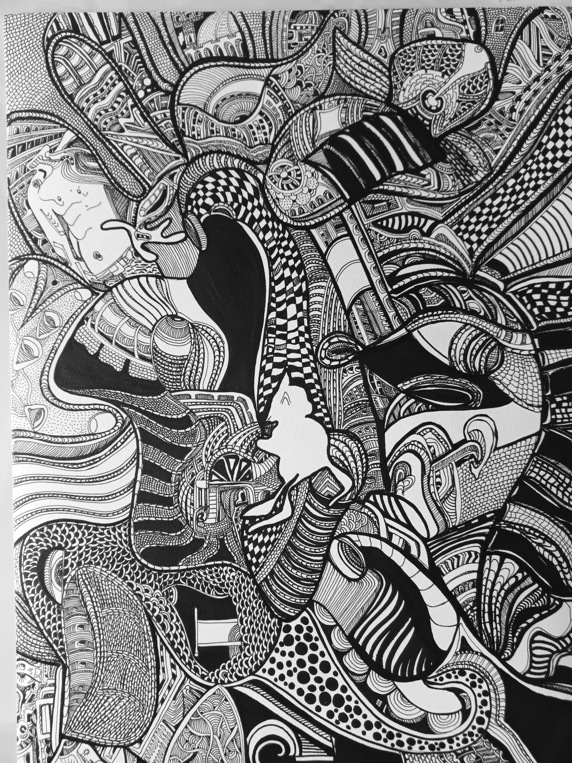 Chaotic Nap - 24" x 18"