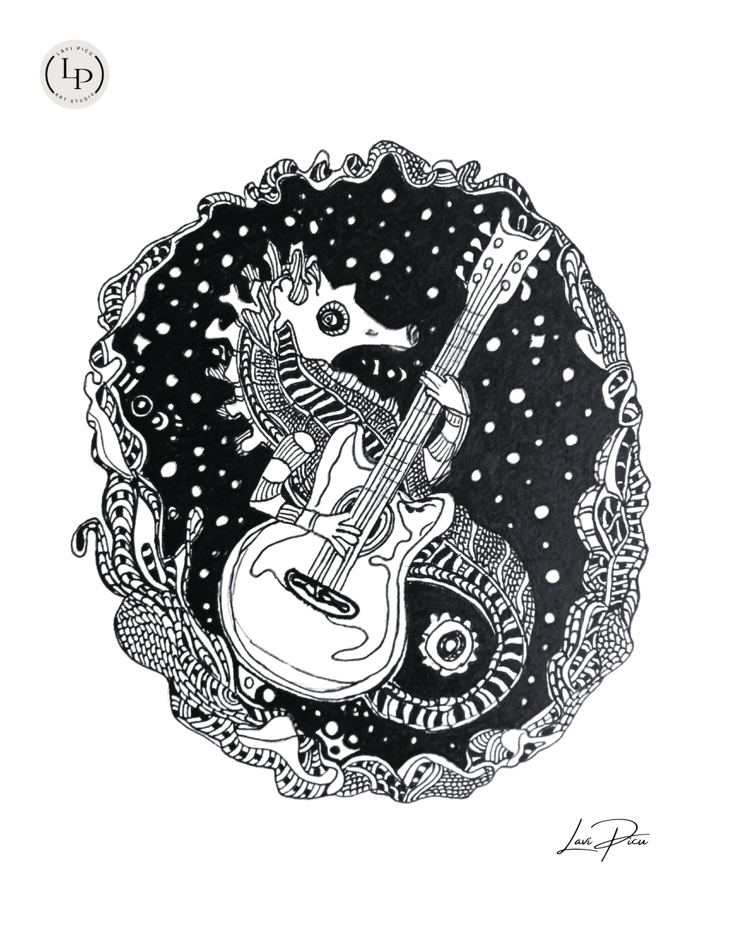 Rock star - 15" x 11"