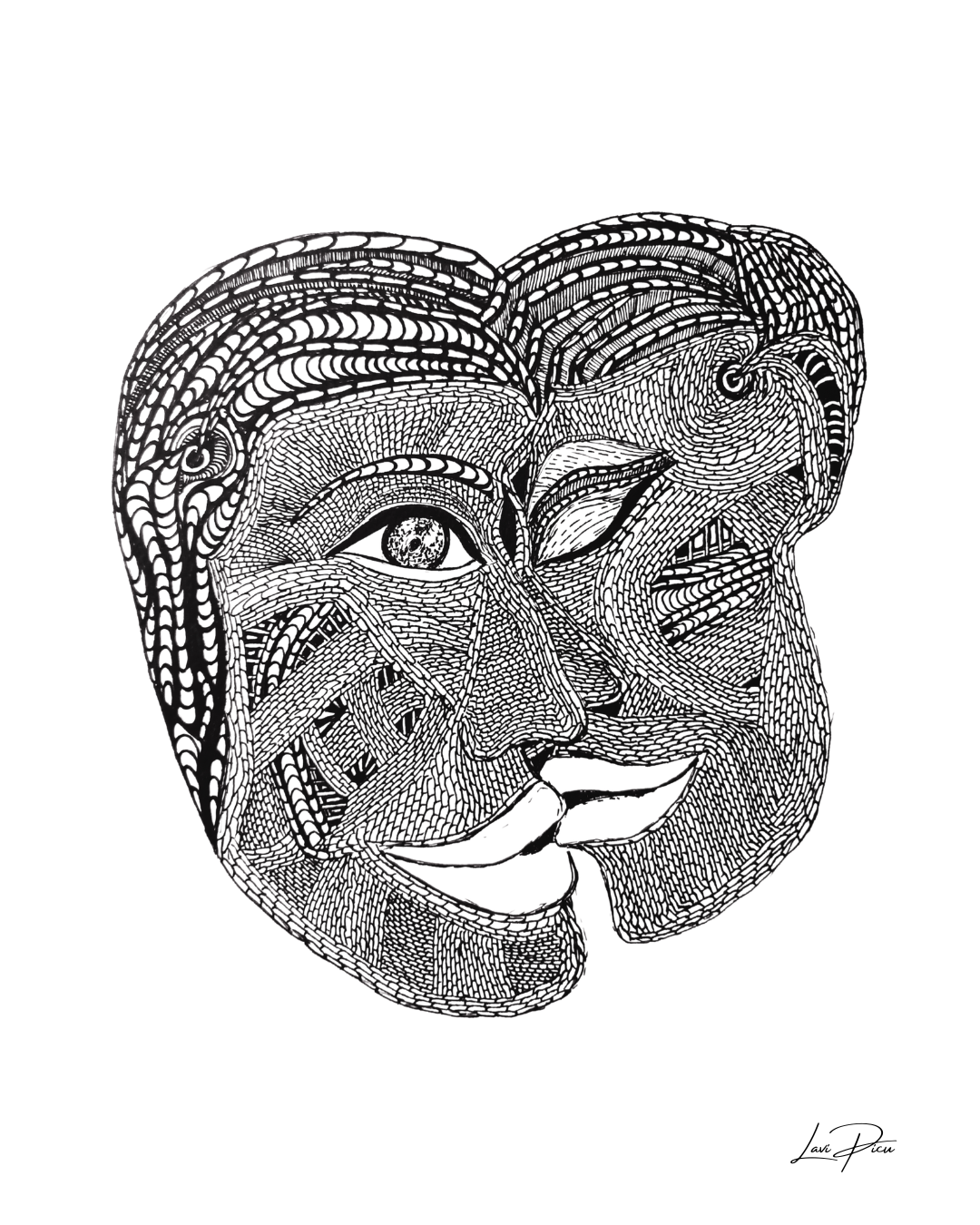 Mascarades - 12" x 9"