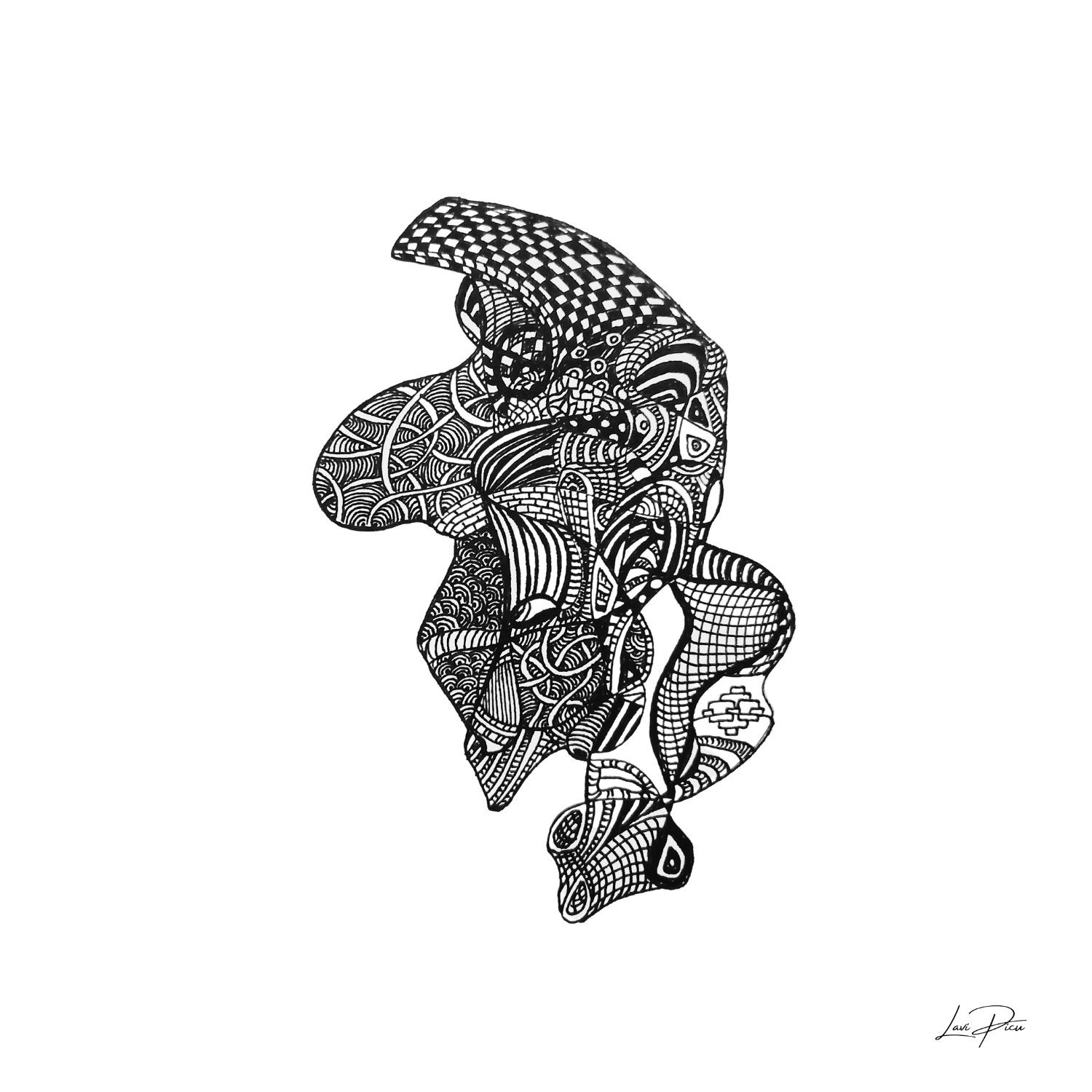 The Thinker - 12" x 9"