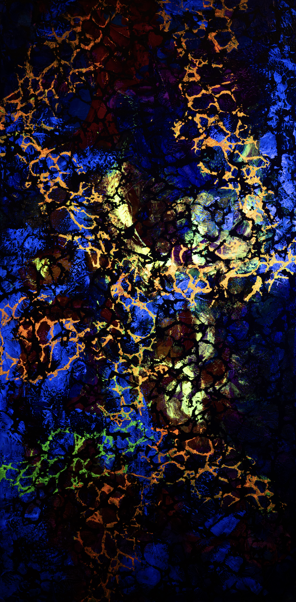 Depression (seen in UV light) - 48" x 24" x 1"