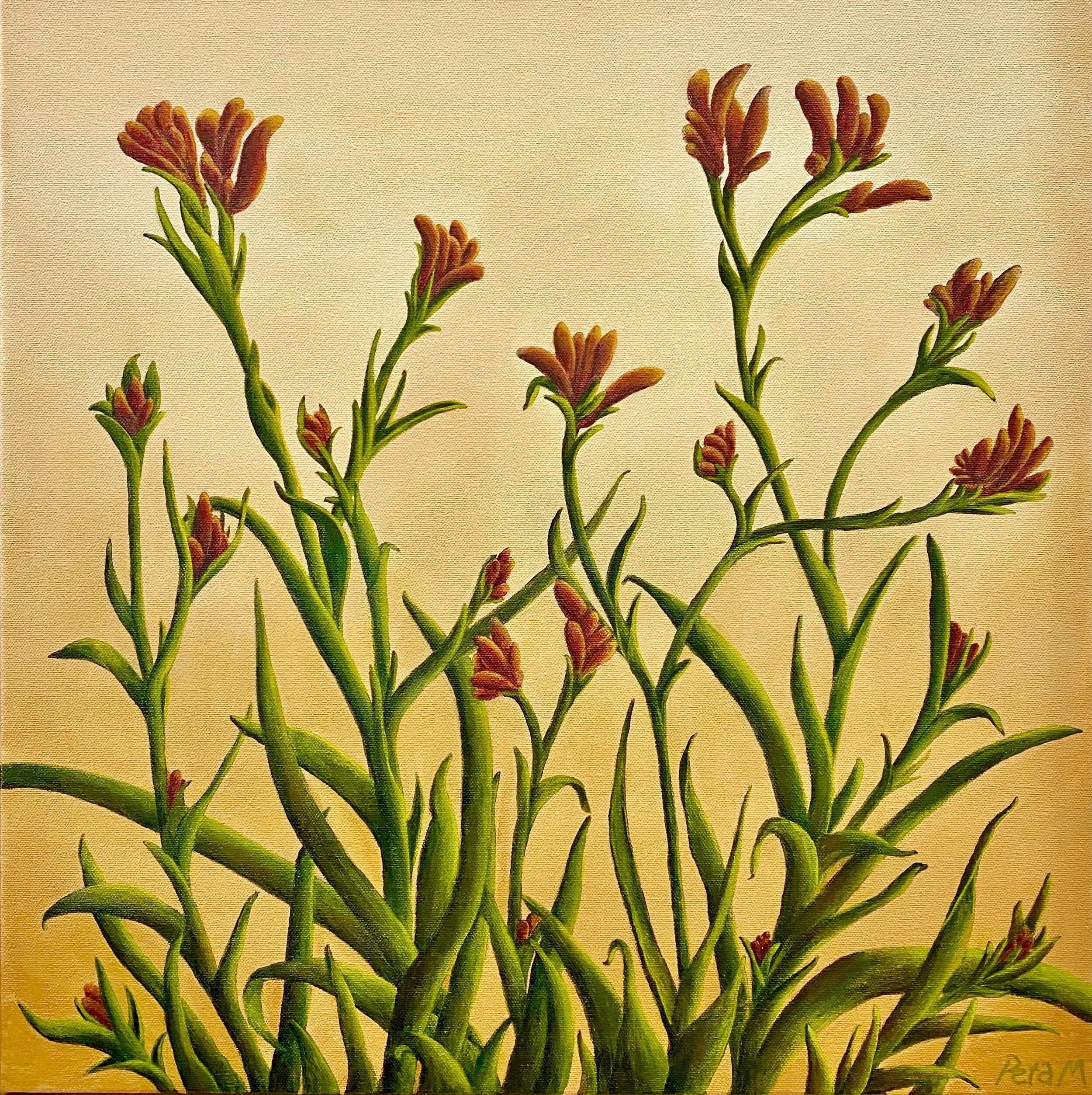 Nyoongar at Noon - 51x51cm Acrylic on Canvas