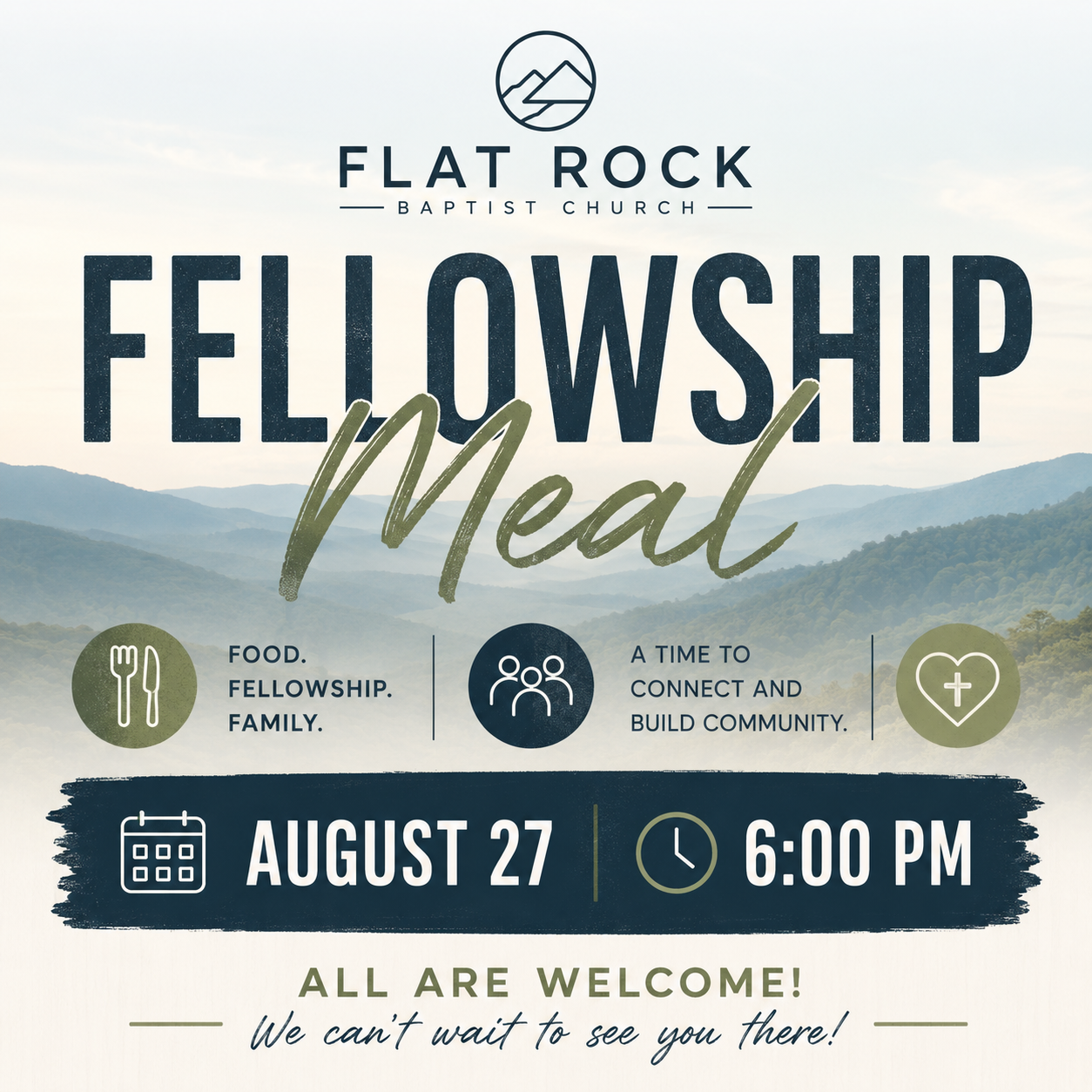 Flat Rock Baptist Church Fellowship Meal