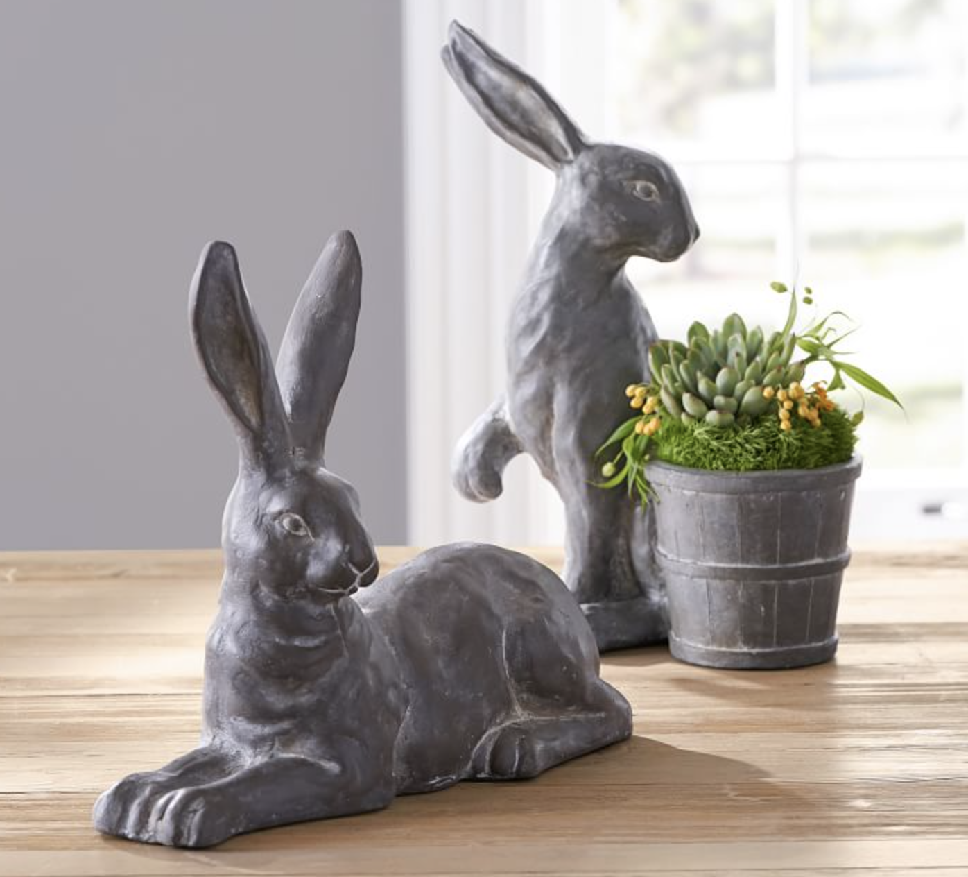 vintage bunny sculpture