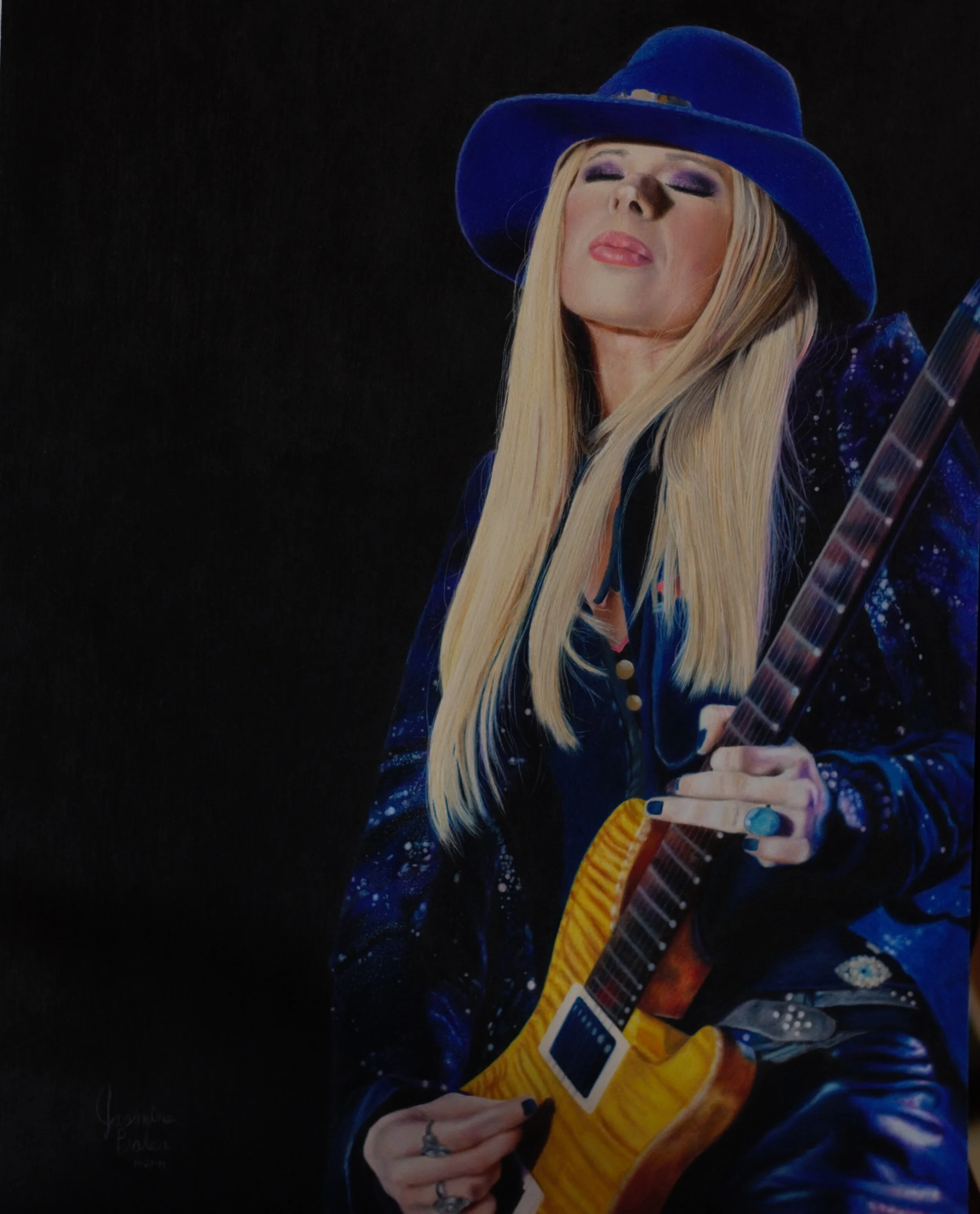  Orianthi
Caran D' Ache luminance colored pencils on Strathmore 500 series 4 ply plate bristol 