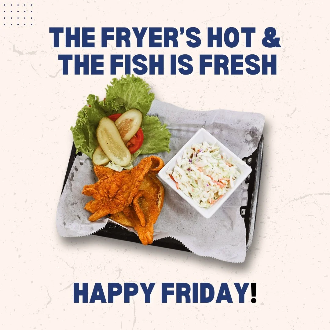 The fryer&rsquo;s sizzling and dinner&rsquo;s ready. 🐟

Join us tonight for our Friday Night Fish Fry&mdash;hot, crispy, and made fresh to order. All-you-can-eat options start at 3:00 PM!
