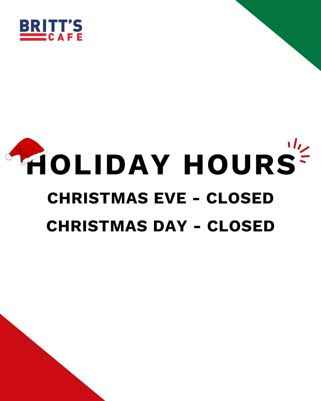 Happy Holidays, Lakeland! 🎅

We will be closed on Christmas Eve and Christmas Day this week.

Stay safe and enjoy the holiday with your families!