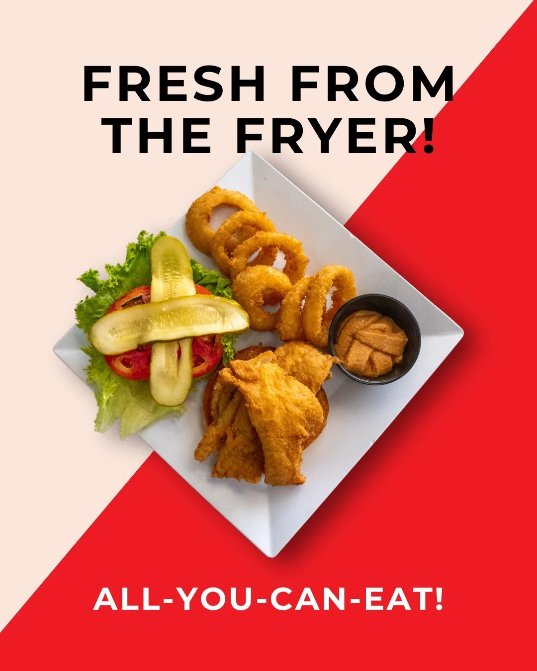 Fridays just taste better. 🐟

Join us for our Friday Fish Fry, served hot and crispy straight from the fryer. Starting at 3:00 PM&mdash;come hungry and enjoy a classic done right.