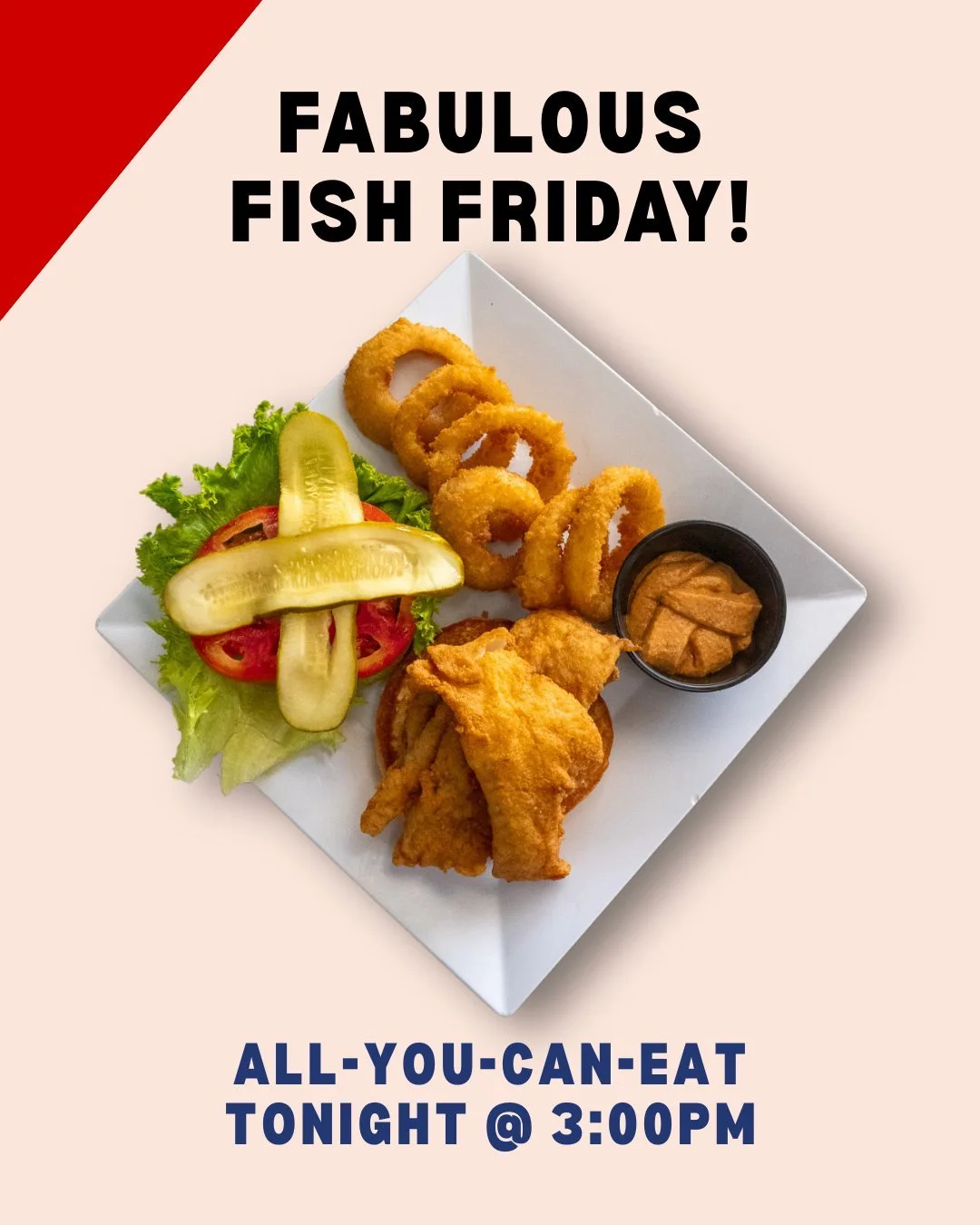 It&rsquo;s Fabulous Fish Friday! 🐟✨

Join us for hot, crispy fish fresh from the fryer and make Friday your favorite night of the week. Bring your appetite&mdash;we&rsquo;ll bring the flavor.