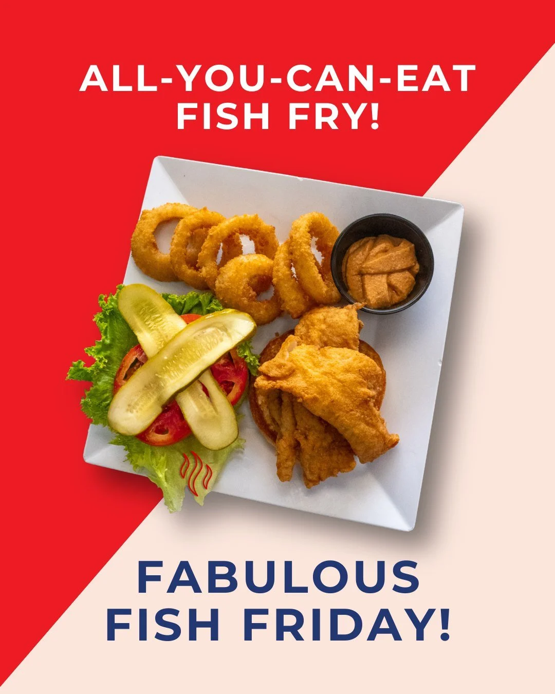 Hope you're hungry! We'll see you after 3 🐟😎