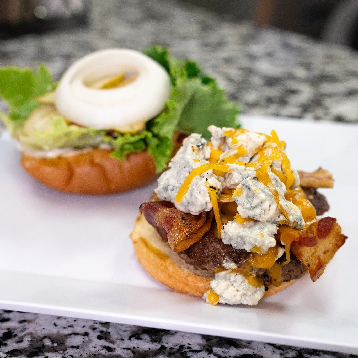 Nothing beats a good burger for lunch 🍔
Hot off the grill and made just the way you like it. Come grab a seat.