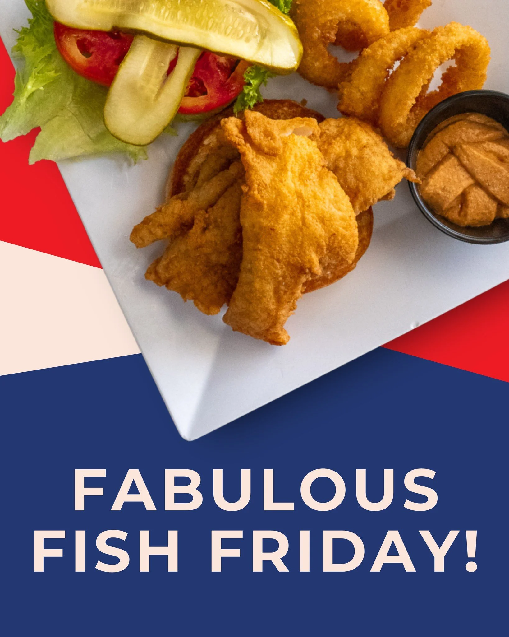 It's Friday! We'll see you after 3PM for all the fish you can possibly eat 🐟